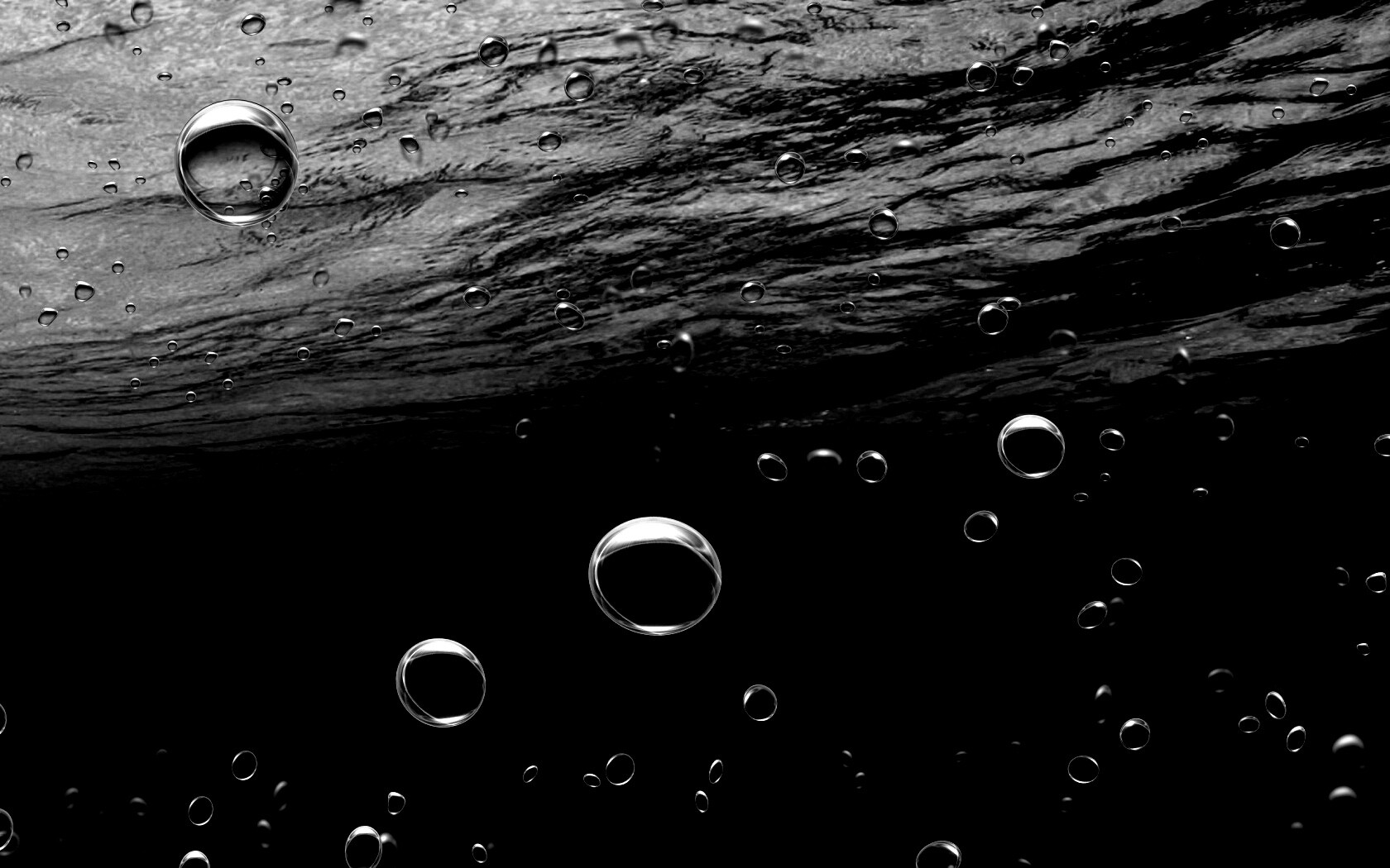Пузыри под водой обои