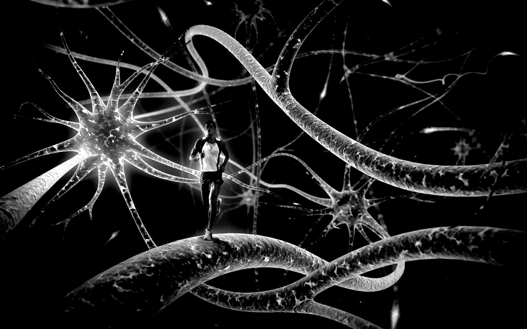 Бег мыслей обои