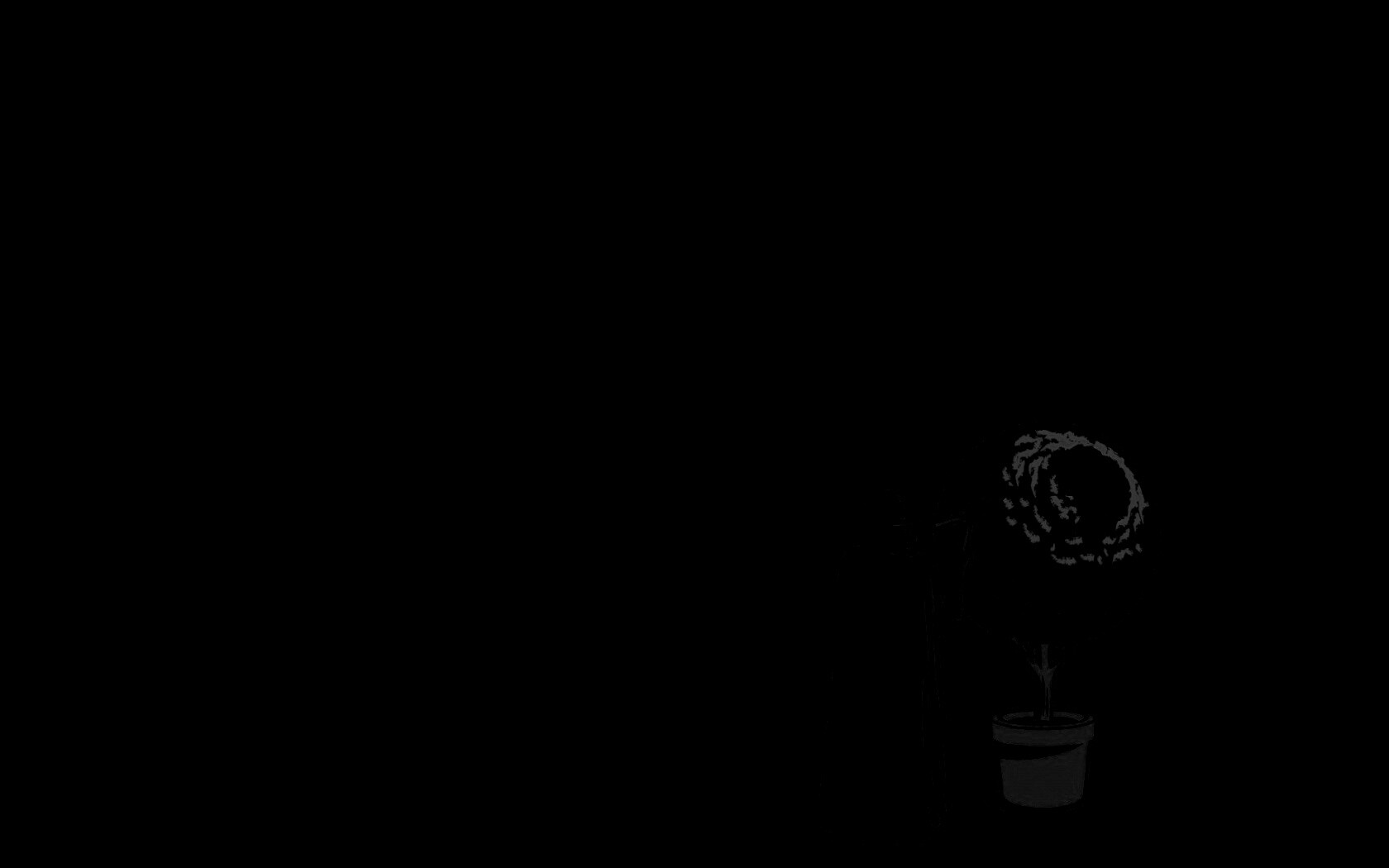 Дарт Вейдер постригает куст обои