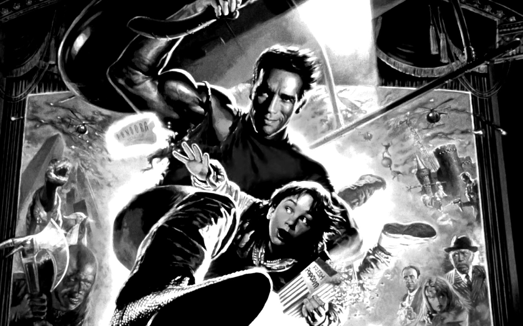 Последний герой боевика обои