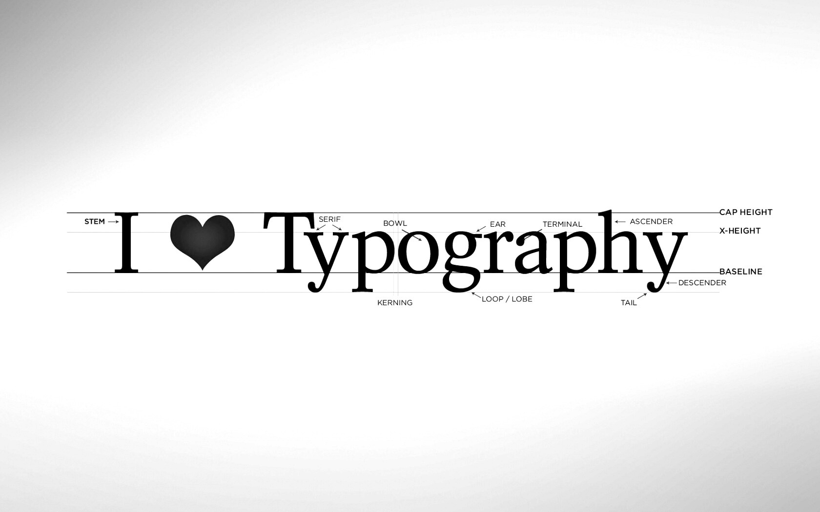I love typography обои