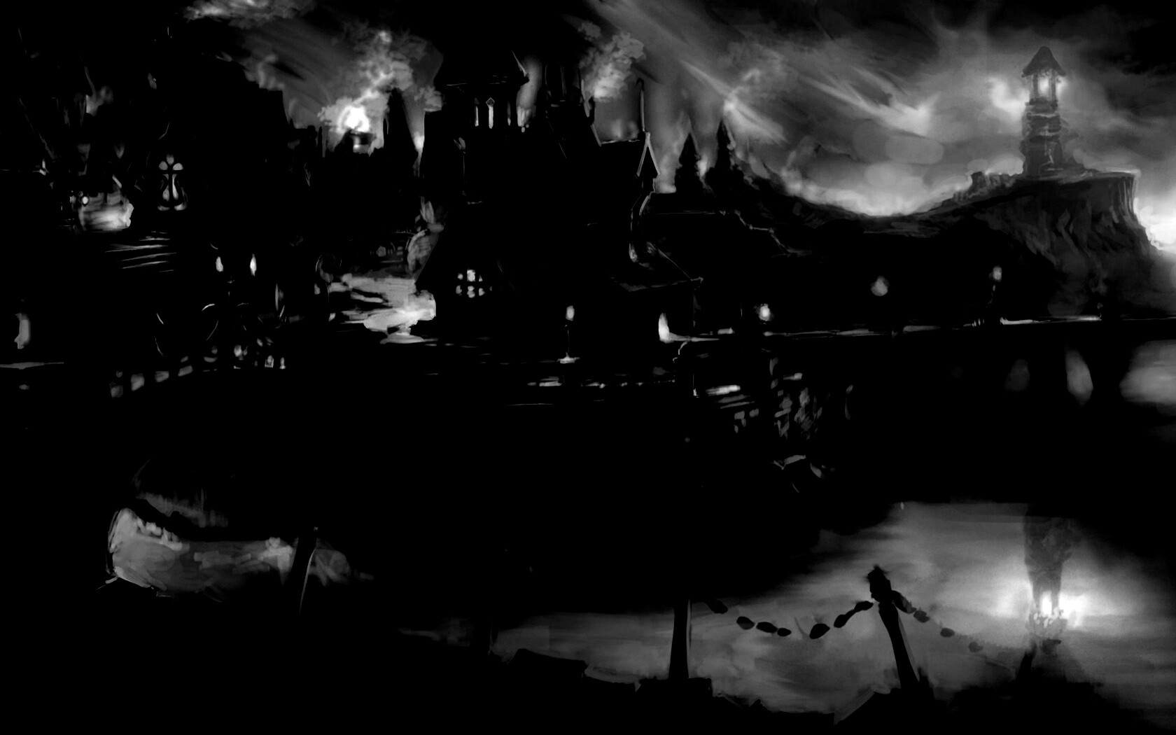 Волшебная деревня обои