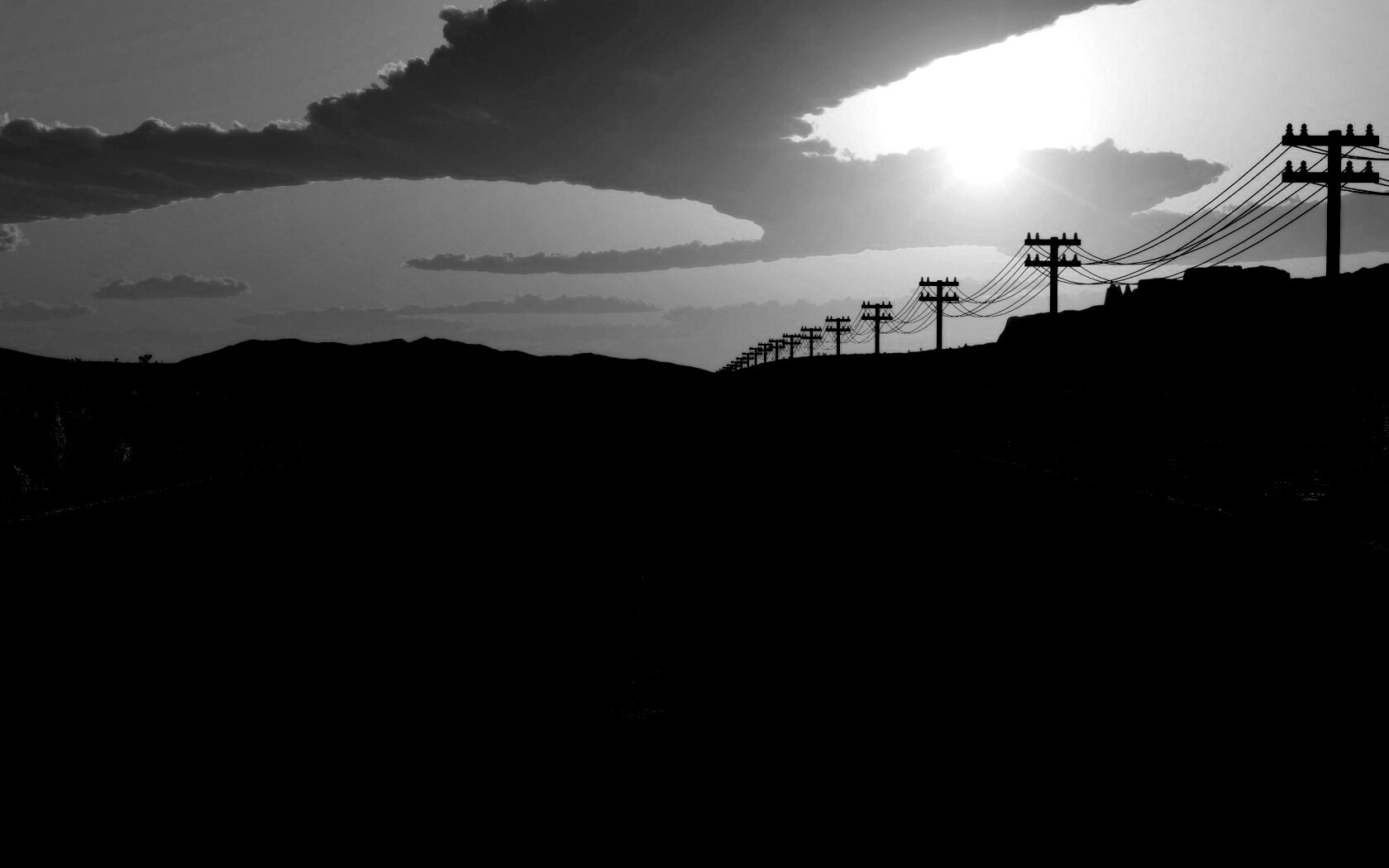 Дорога в пустыне обои