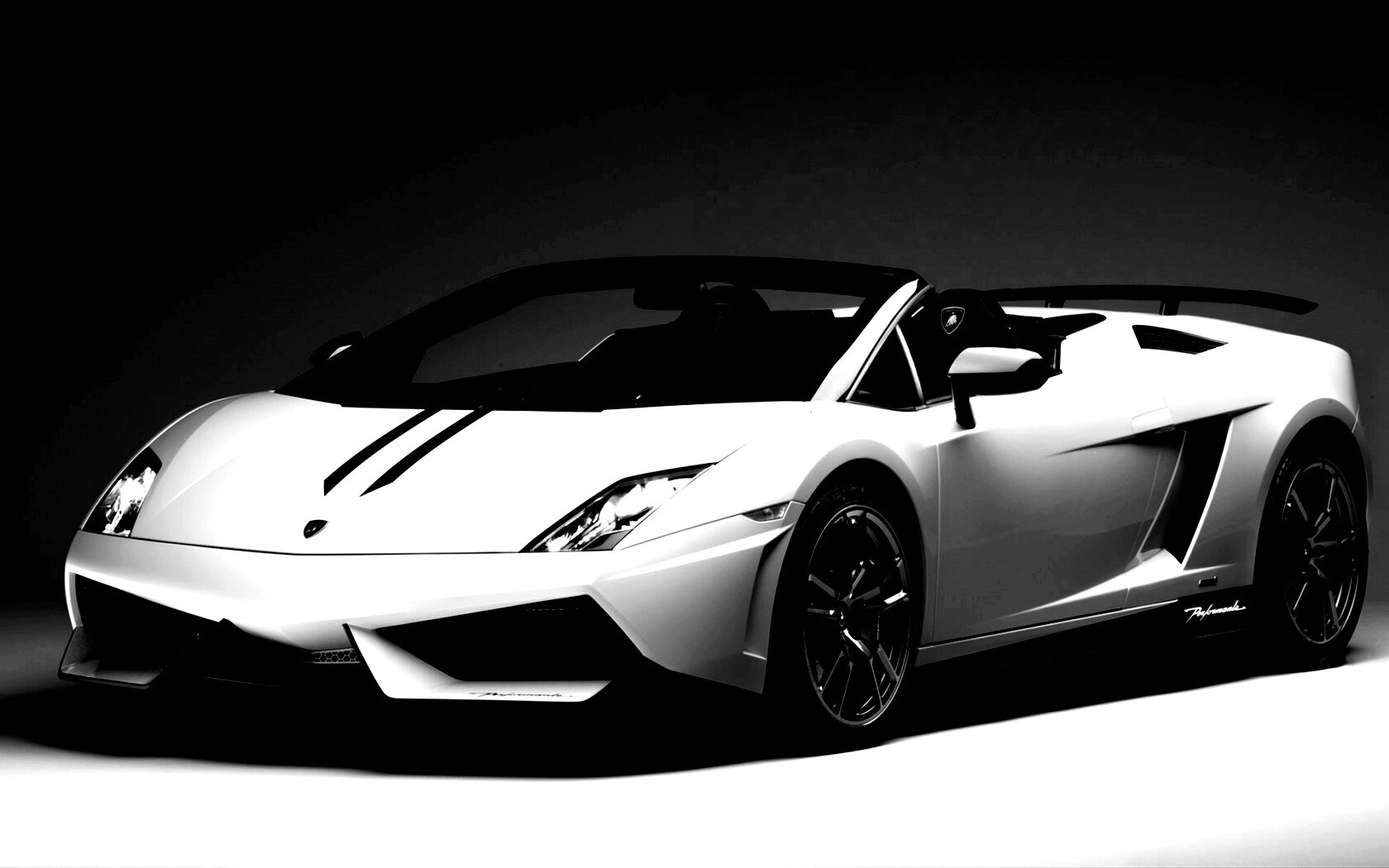 Белый Ламборджини Галлардо обои