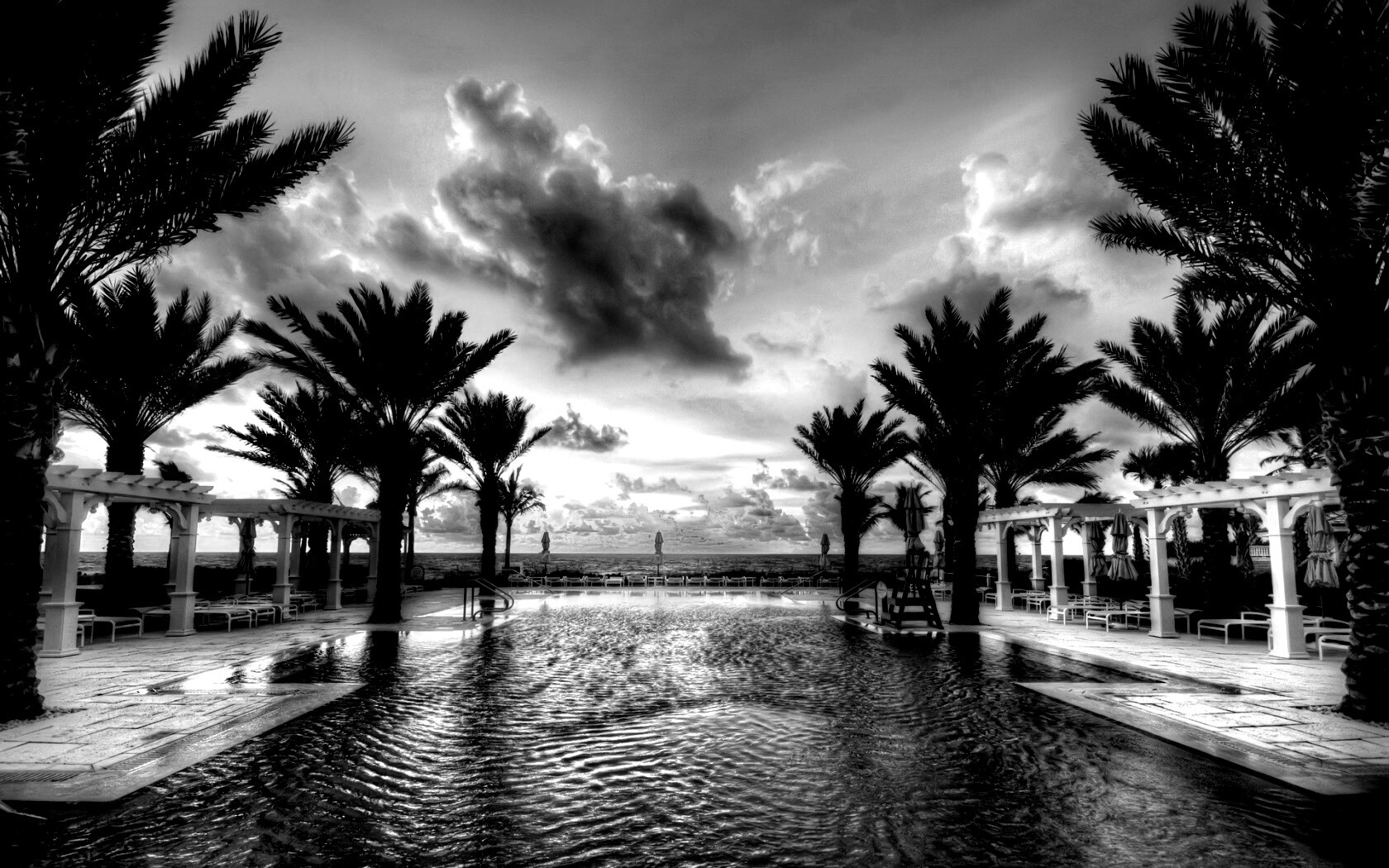 Бассейн обои