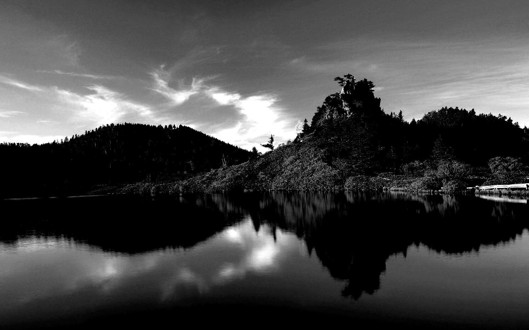 Берег озера в Японии обои