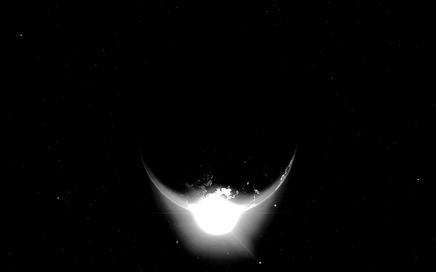 Восход виден из космоса обои