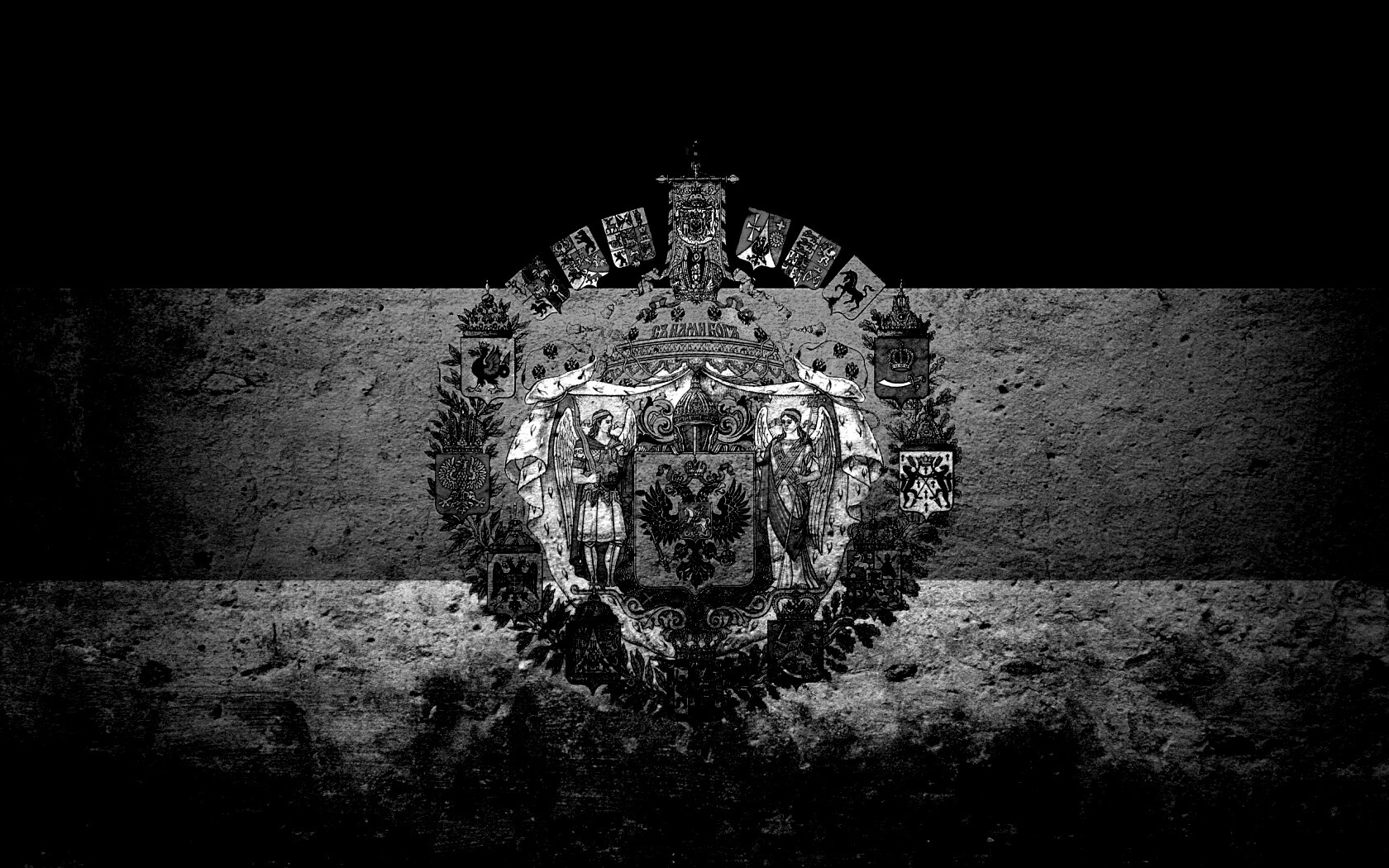 Флаг Российской Империи в стиле гранж обои