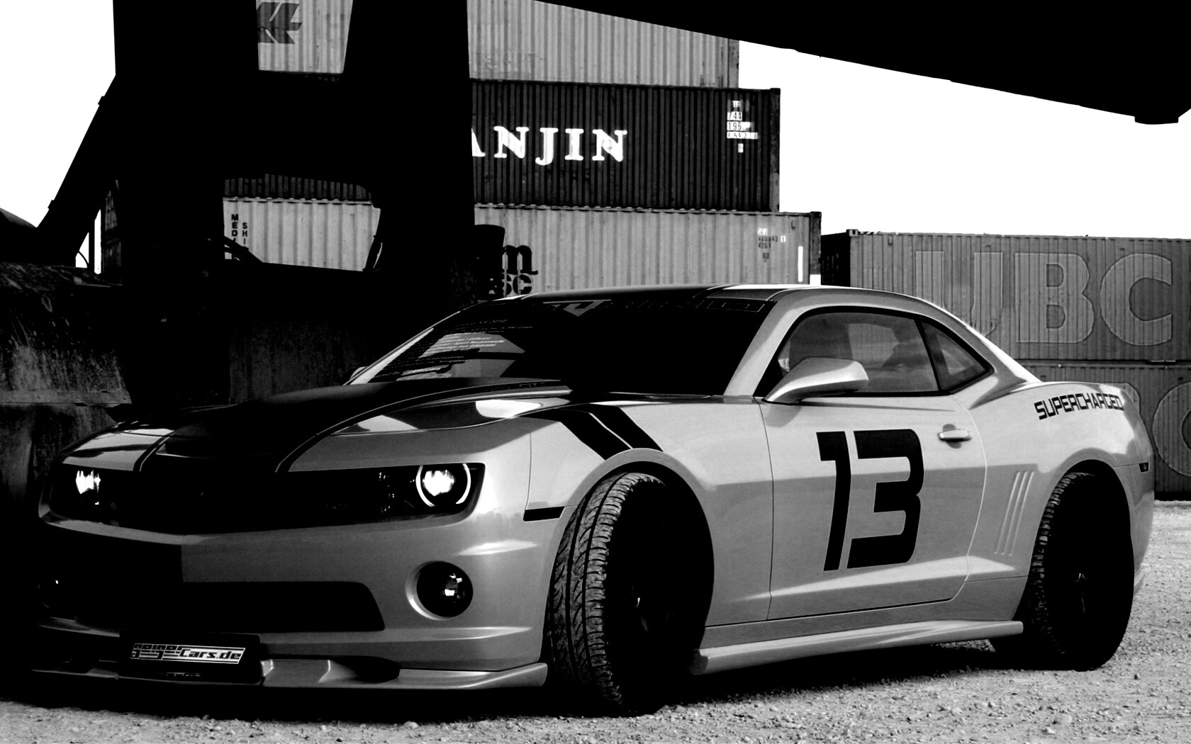 Шевролет камаро зеленый обои