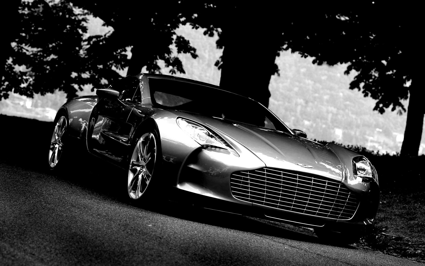 Aston Martin за городом обои