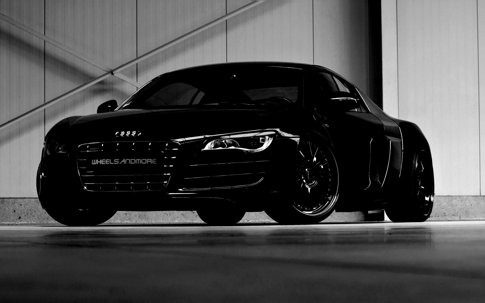 Audi черного цвета обои