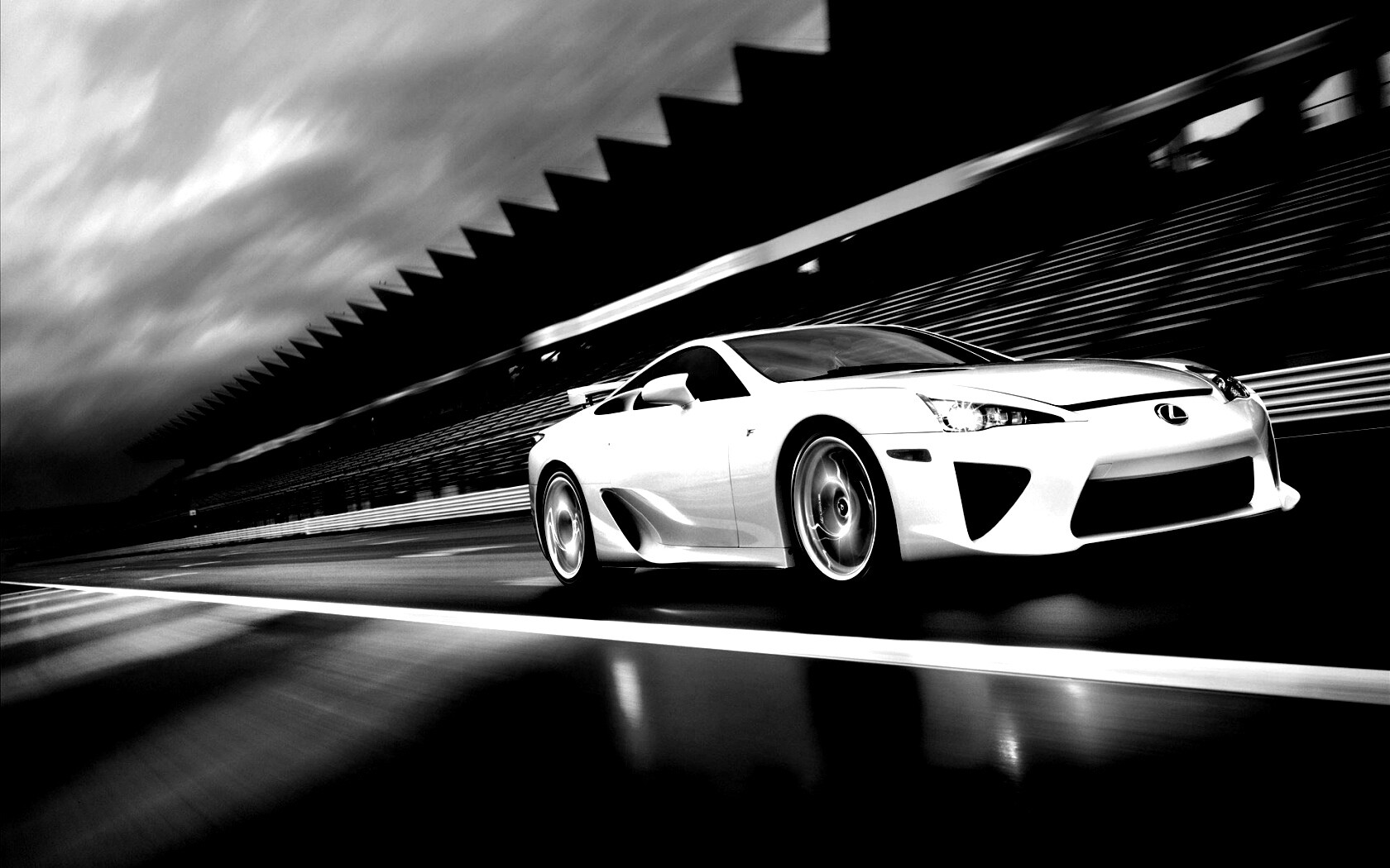 Lexus LFA на тарссу обои