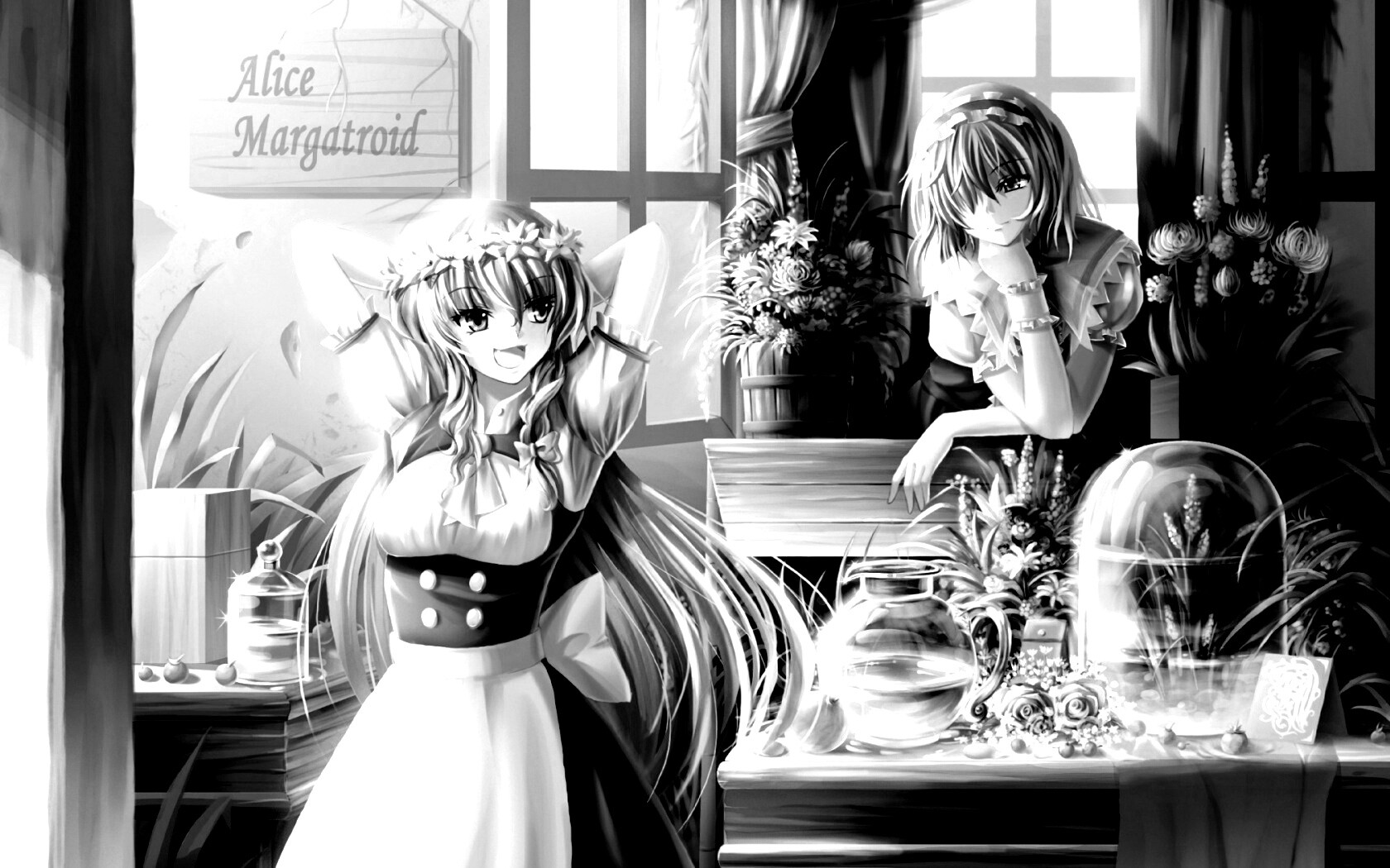 Анимешное утро обои