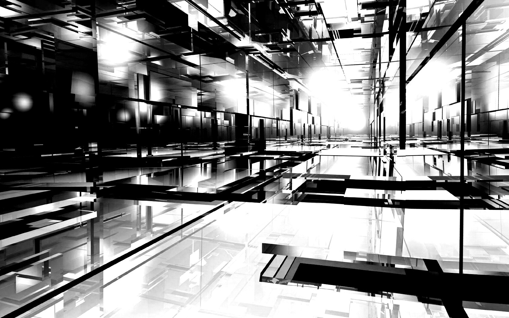 Бесконечные отражения обои