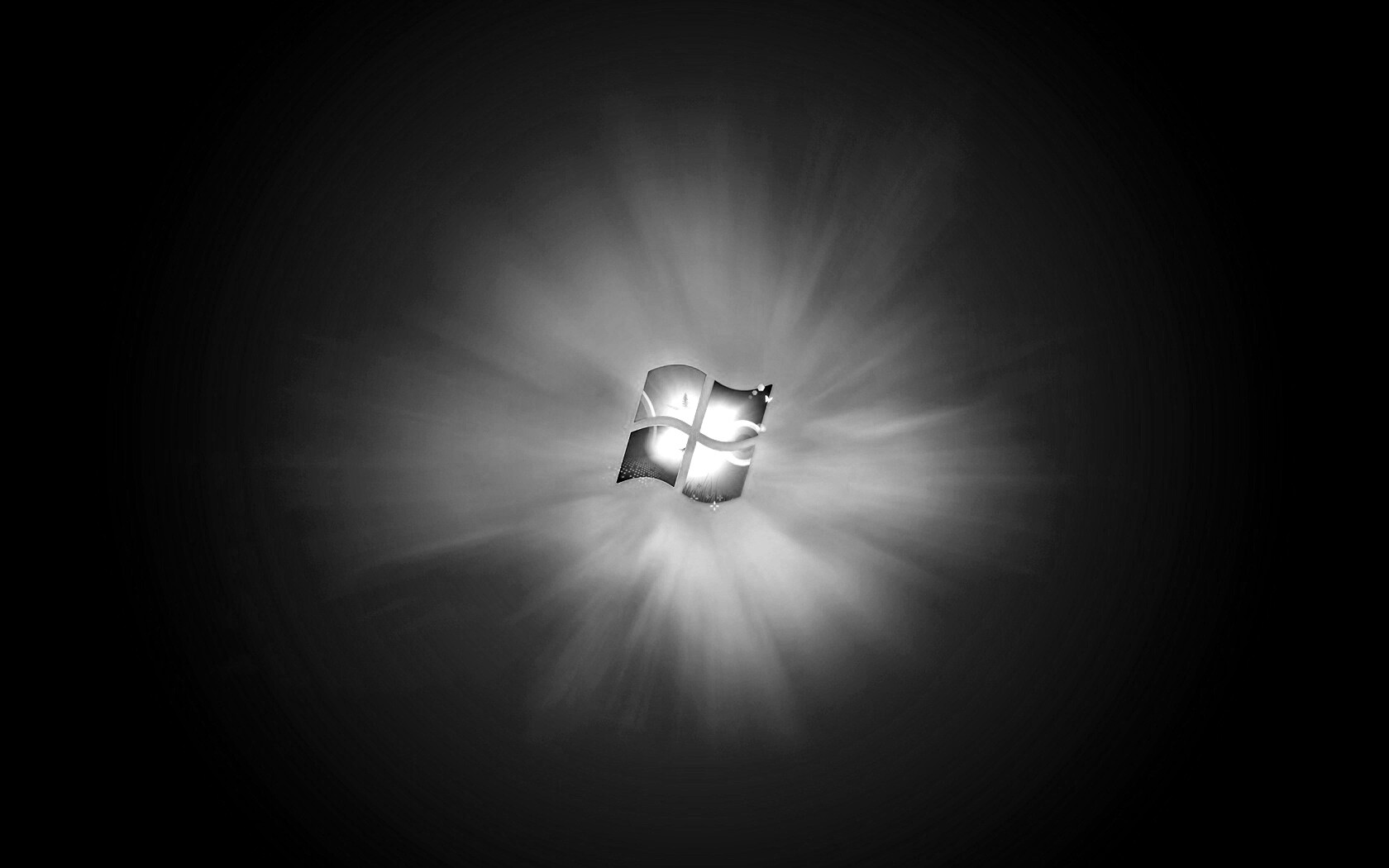 Сочный зеленый логотип Windows 7 обои