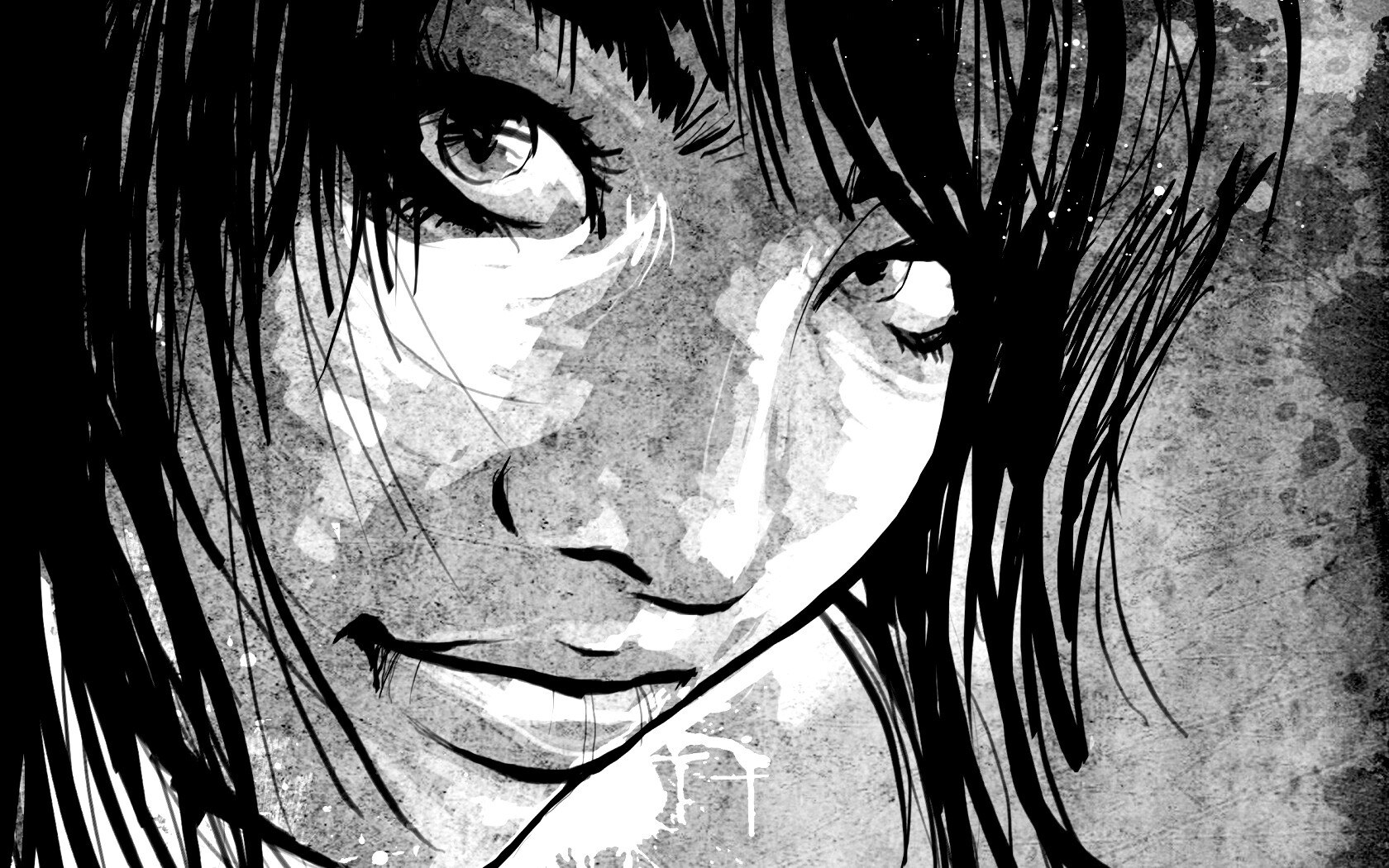 Оригинальный портрет азиатской девушки обои