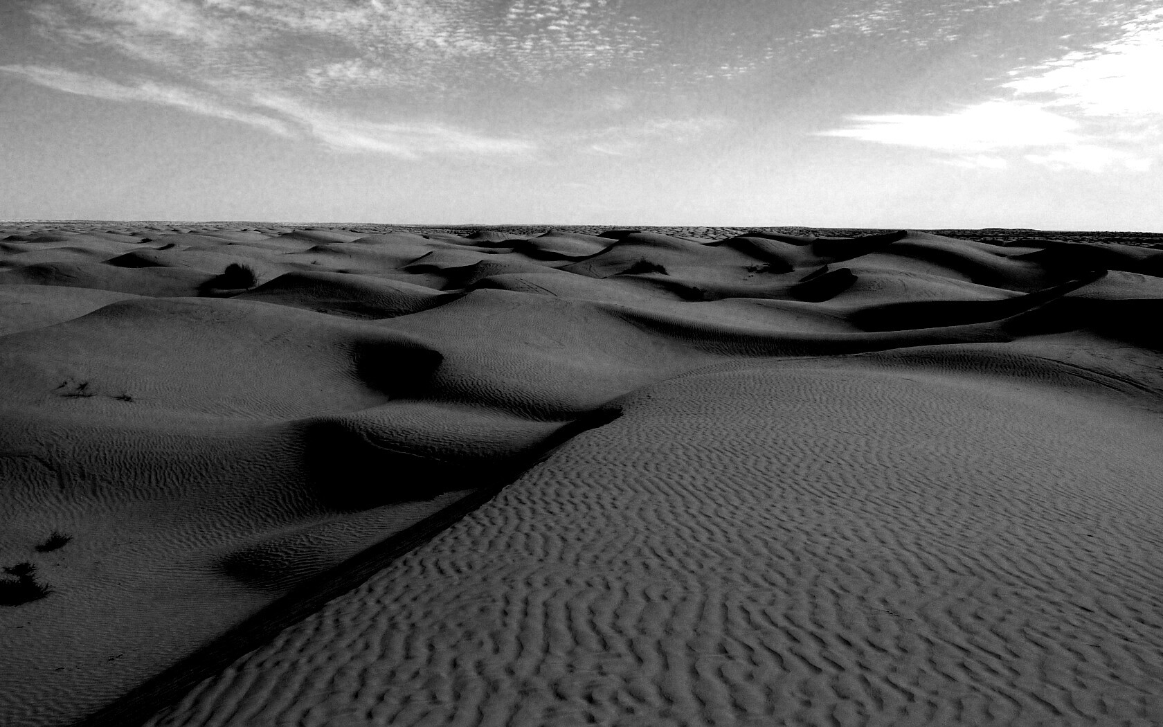 Пустыня до самого горизонта обои