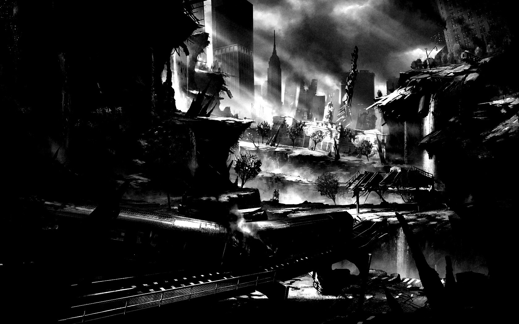 Развалины Нью-Йорка обои