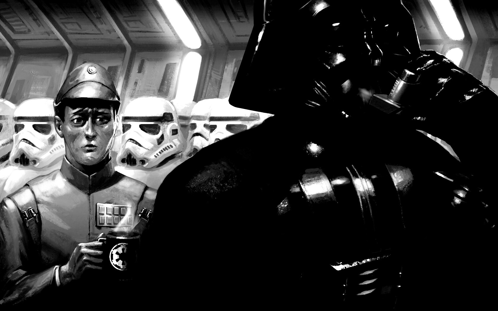 Дарт Вейдер с ингалятором обои