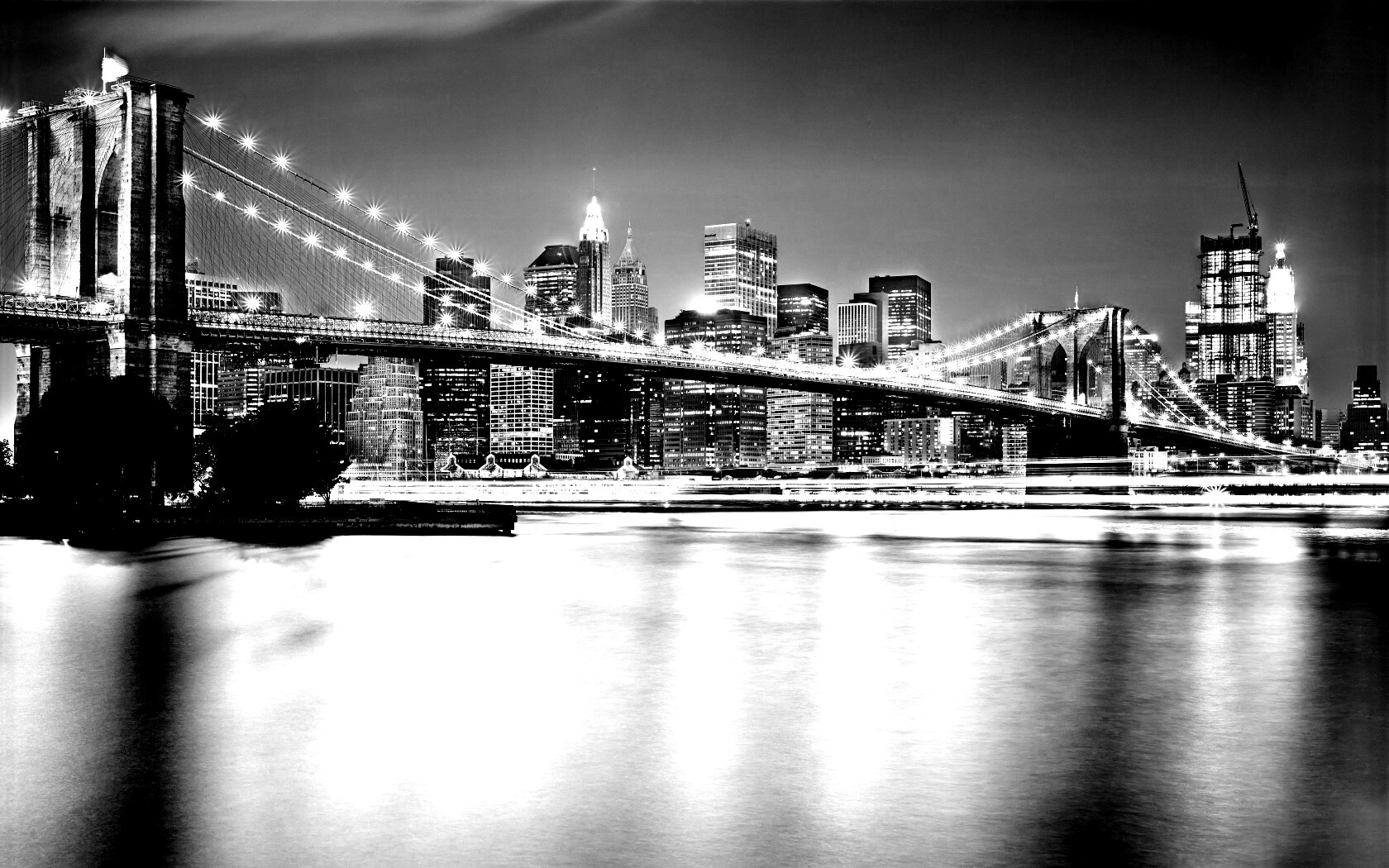 Огни ночного города обои