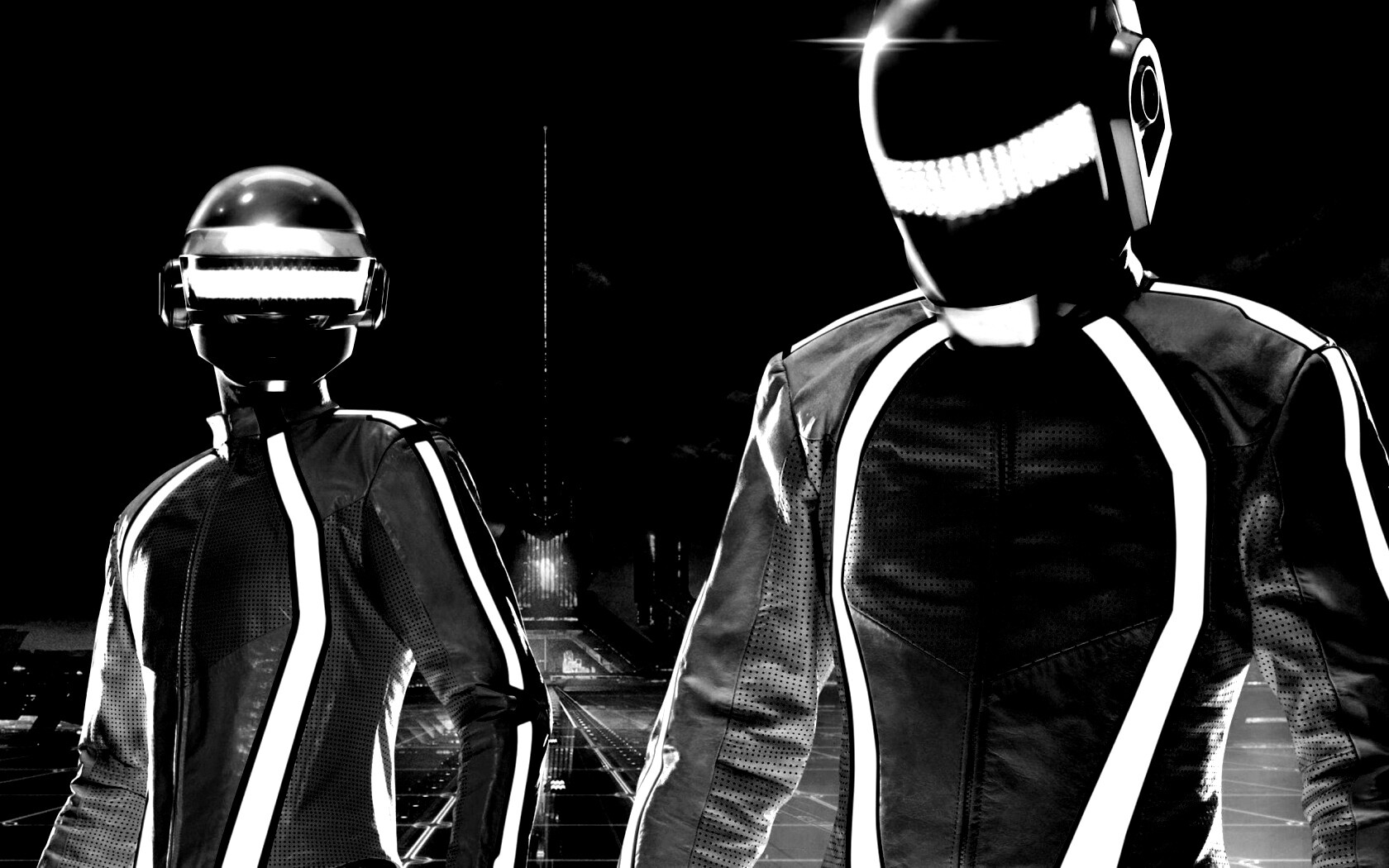 Daft Punk на съемках фильма TRON обои