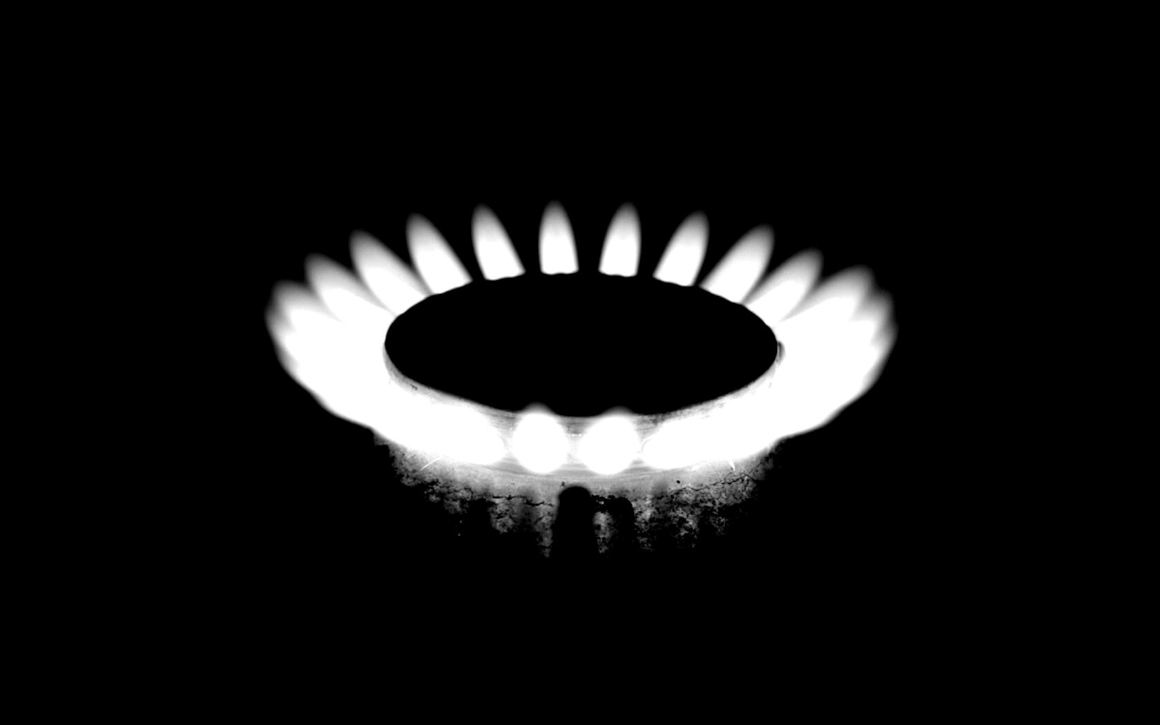 Огонь газовой конфорки обои