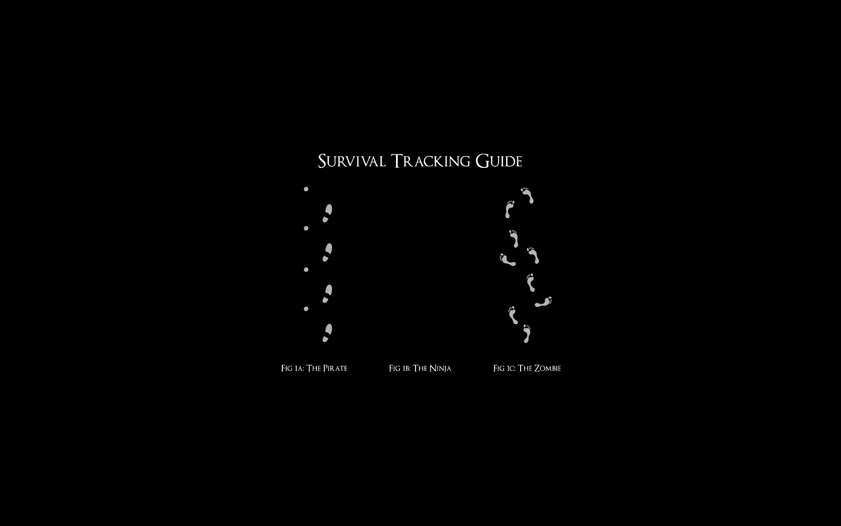 Следы: Пират, Ниндзя, Зомби обои