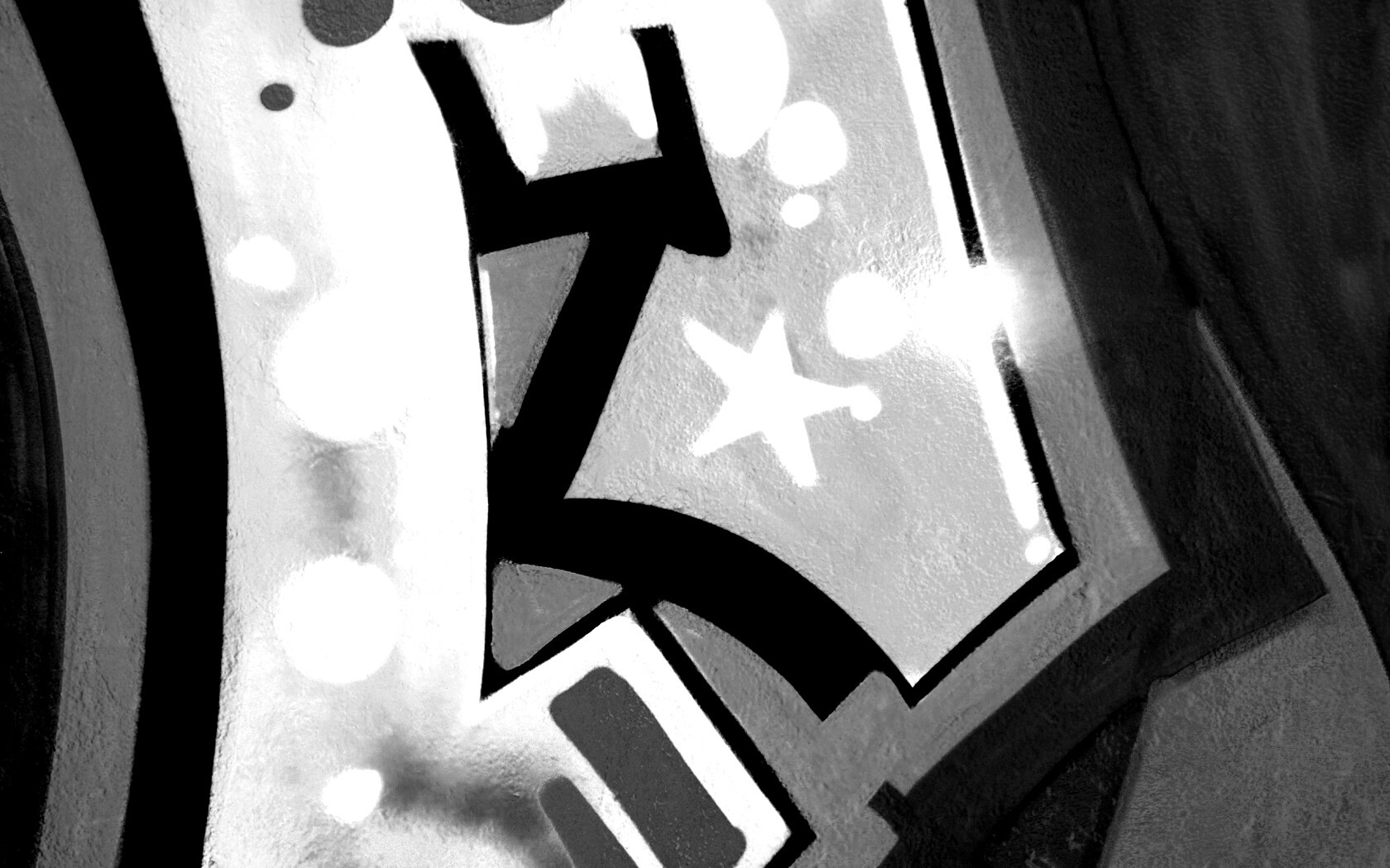 Блик на граффити обои