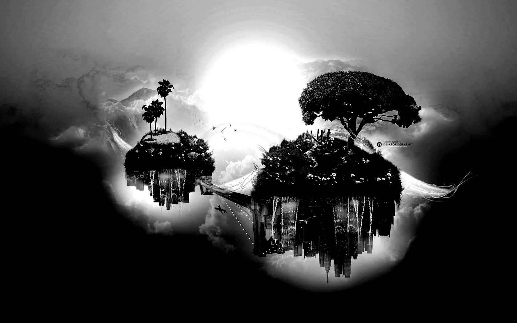 Парящие острова обои