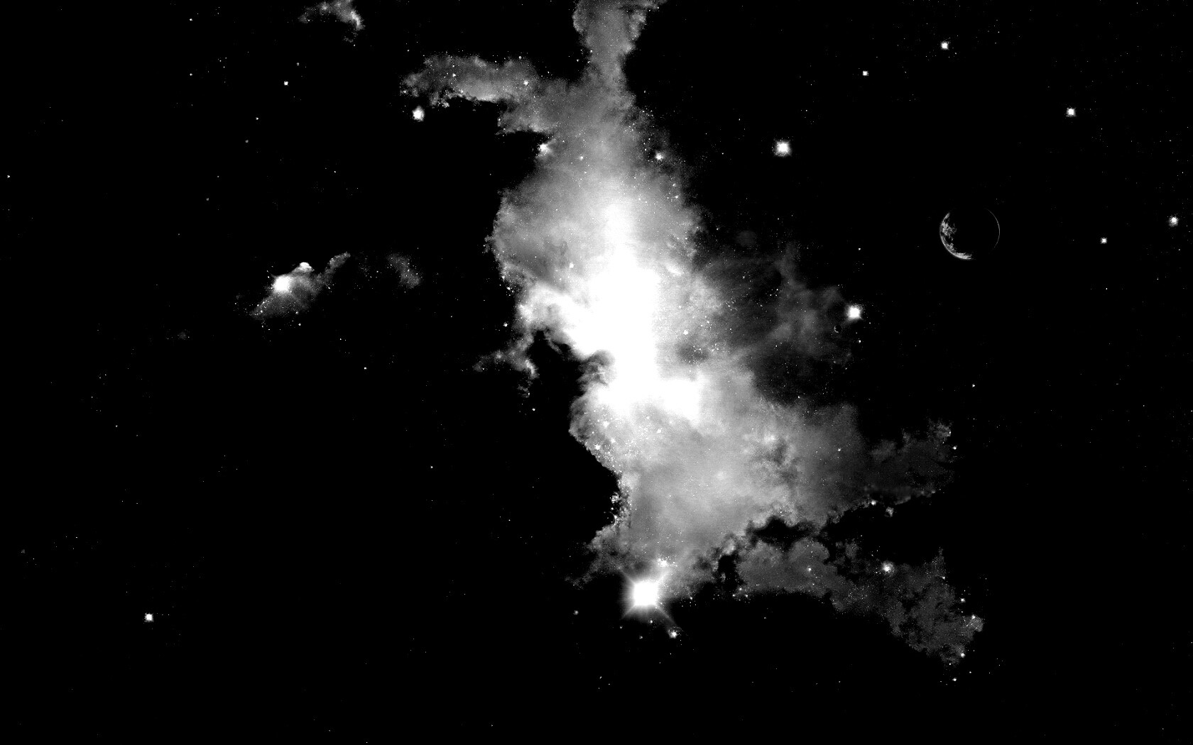 Туманность в далёком космосе обои