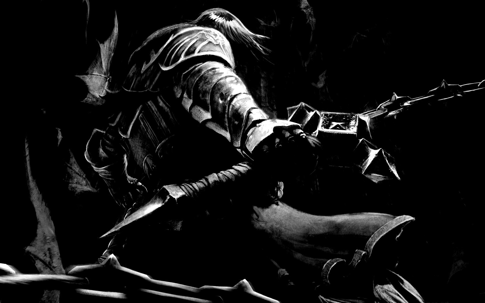 Воин с булавой обои