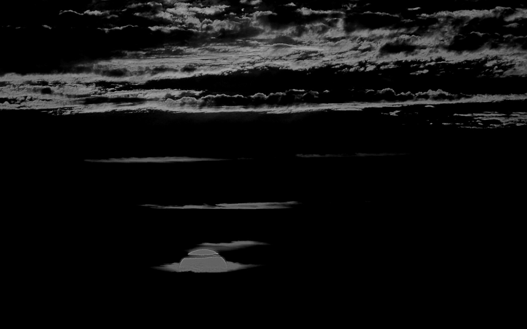 Закат в море обои