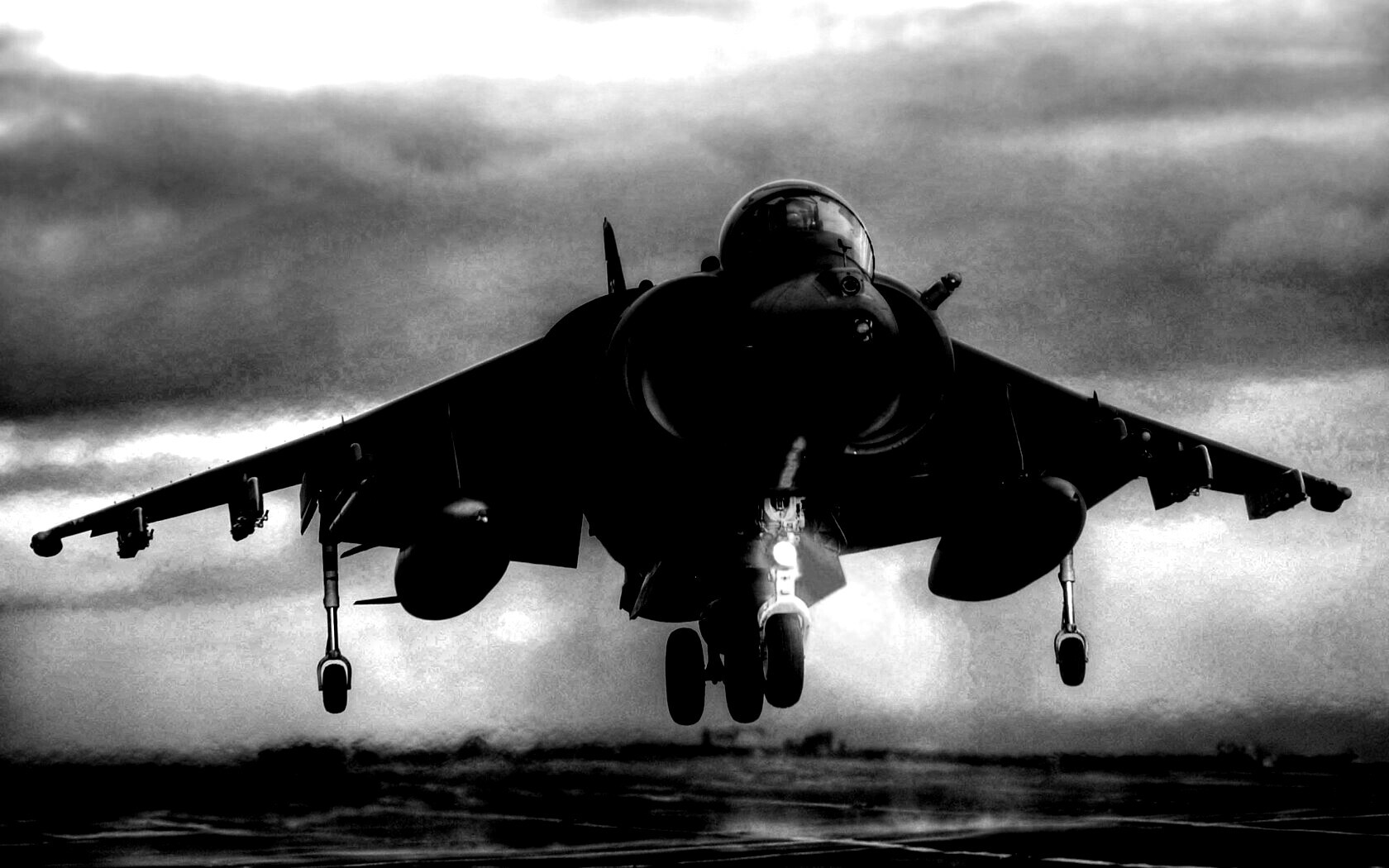 Истребитель на взлете обои