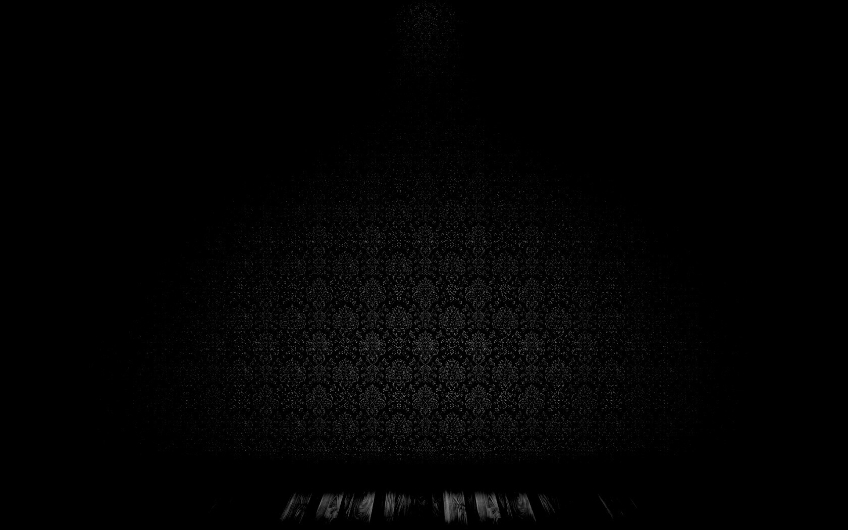 Комната с узорными обоями обои