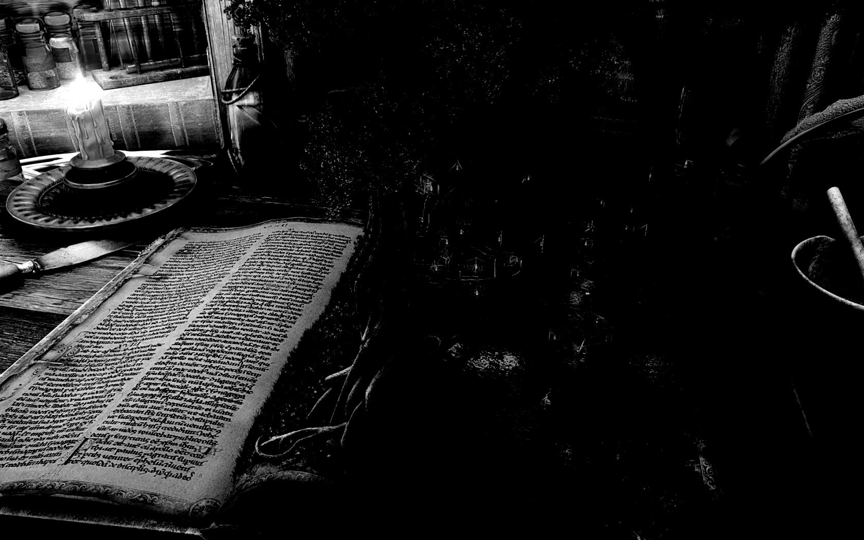 Волшебный мир на страницах книги обои