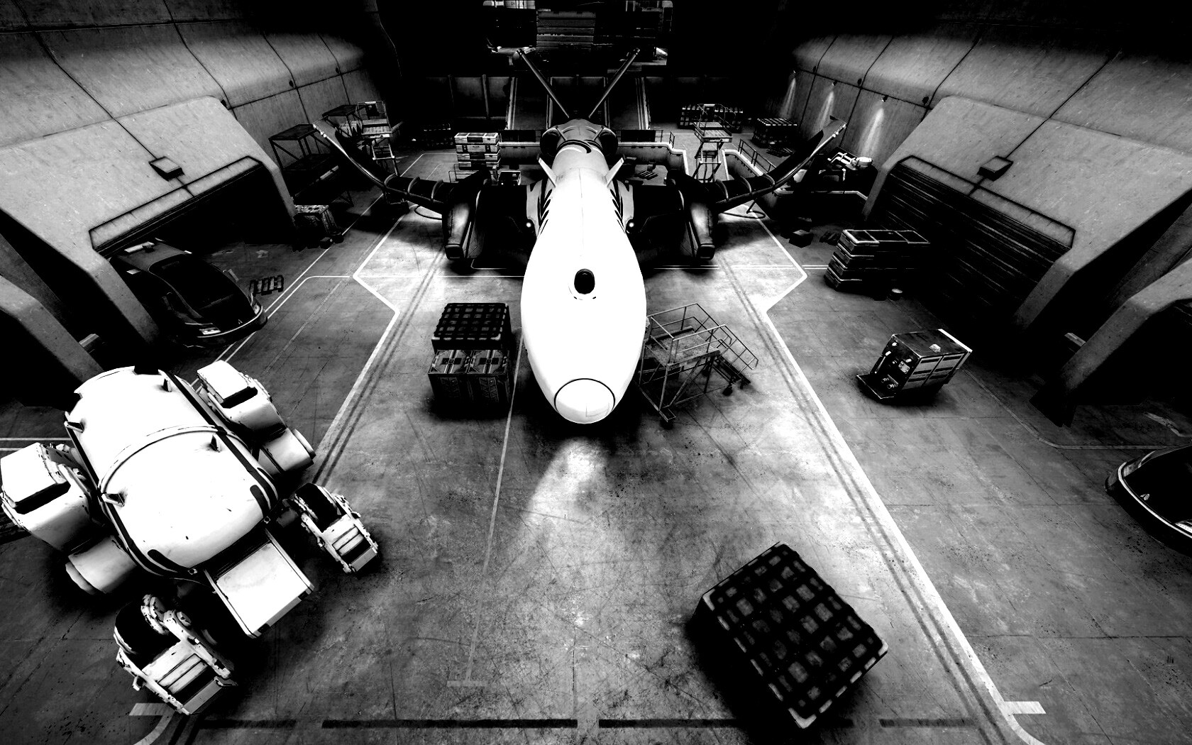 Ангар из игры Brink обои