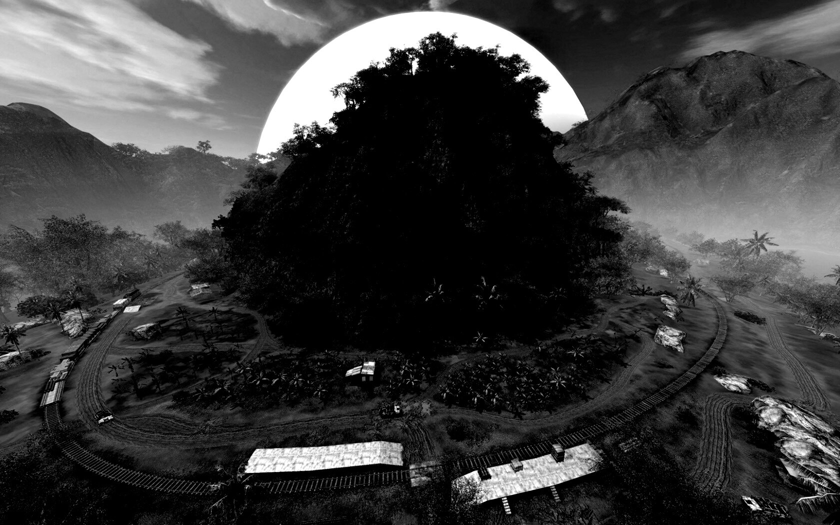 Железная дорога в тропиках из Crysis обои