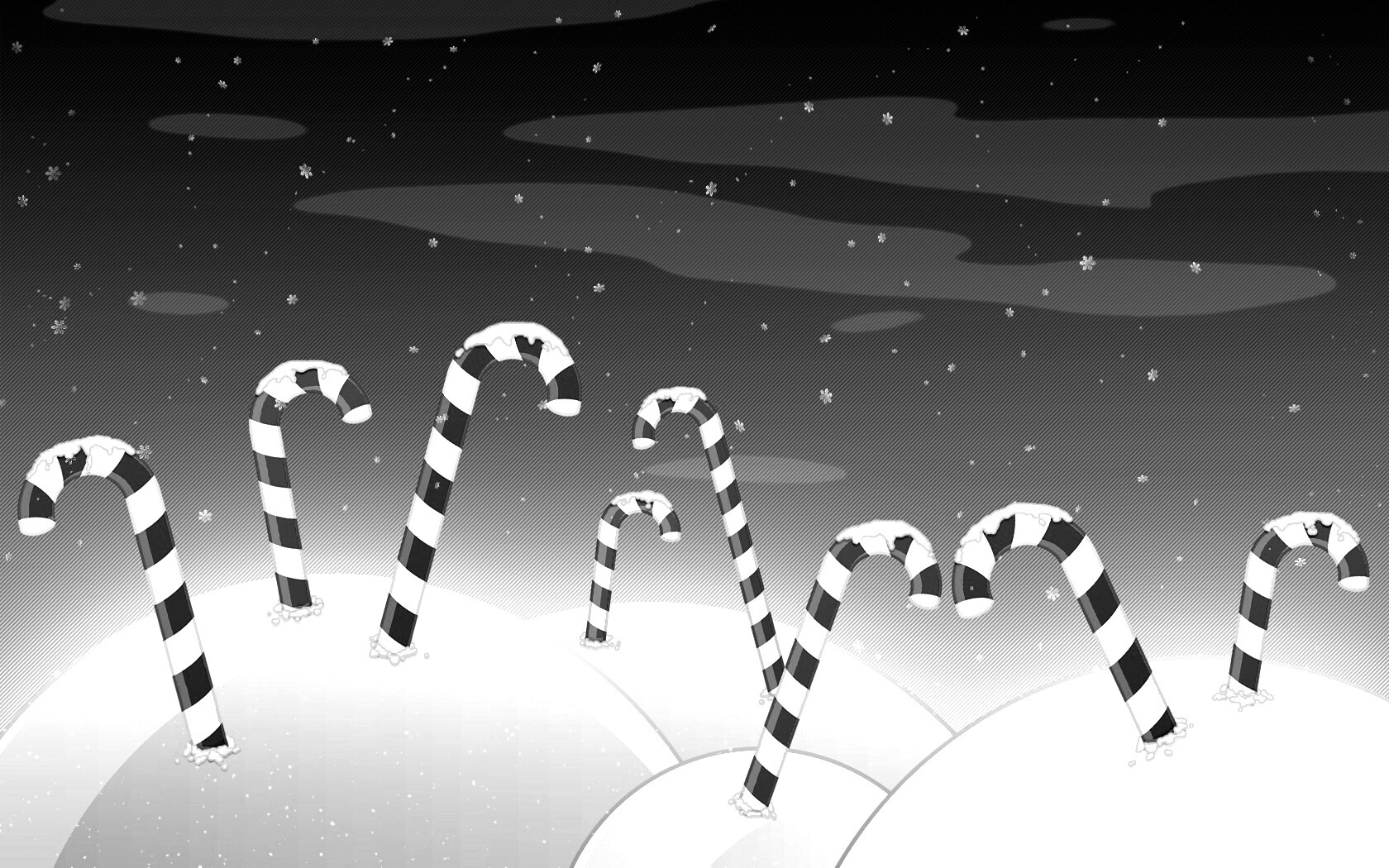 Леденцы в сугробах обои