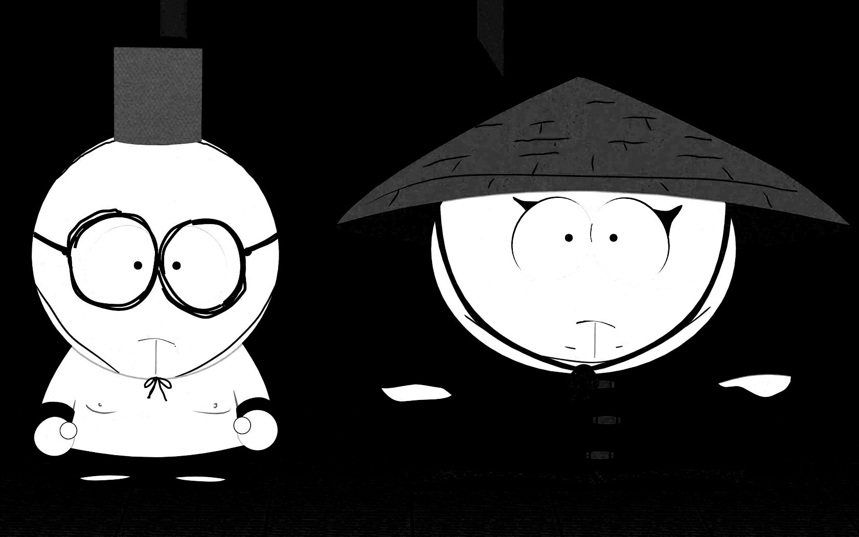 Баттерс Стотч и Эрик Картман в Китайской проблеме обои