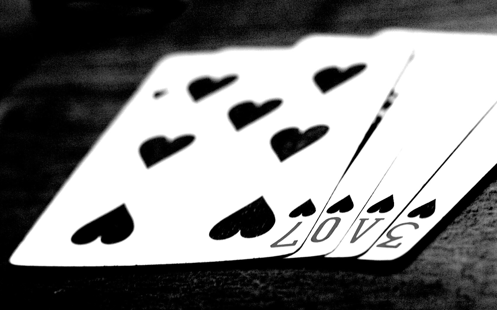 Любовь и карты обои