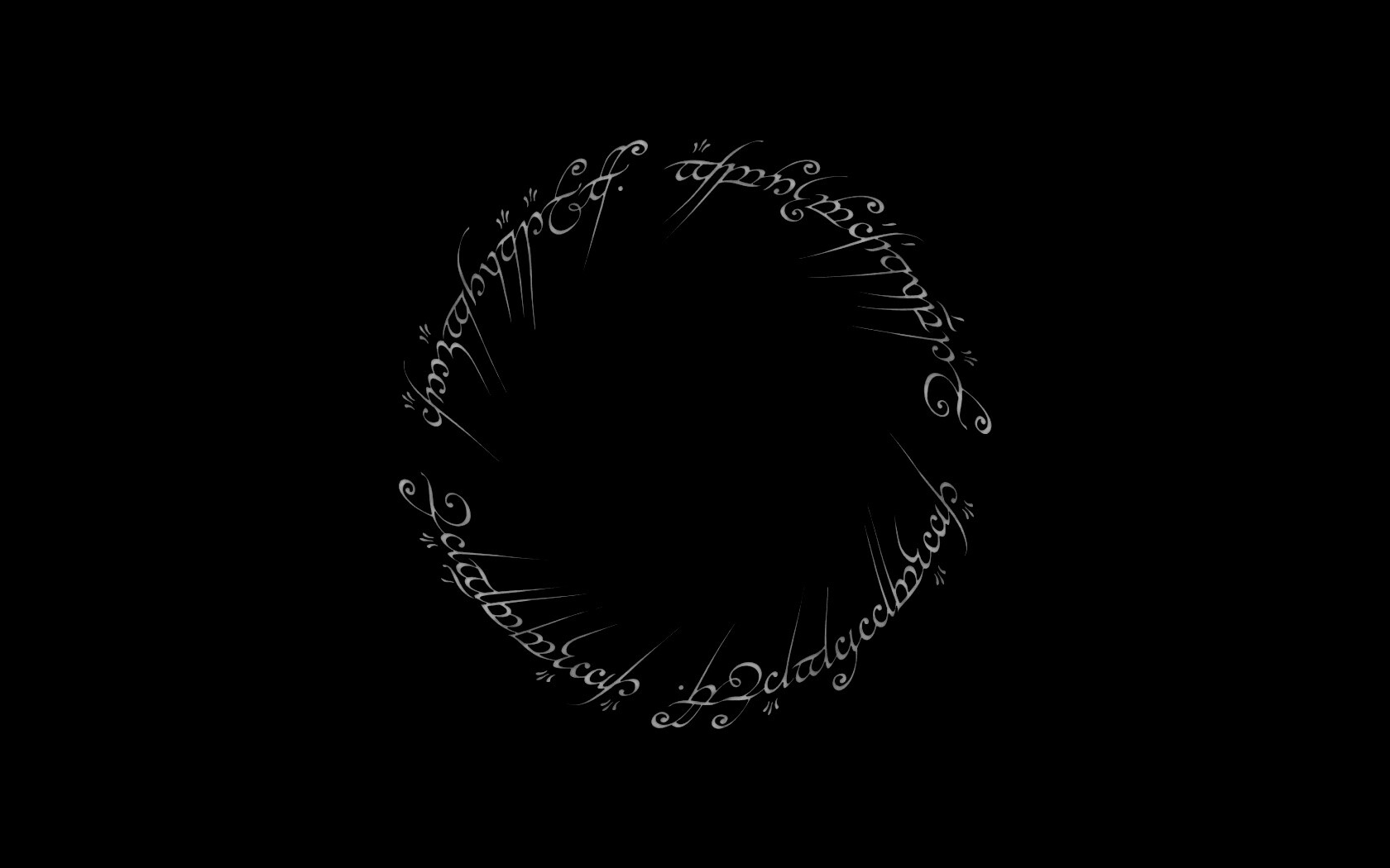 Кольцо всевластья - узор обои