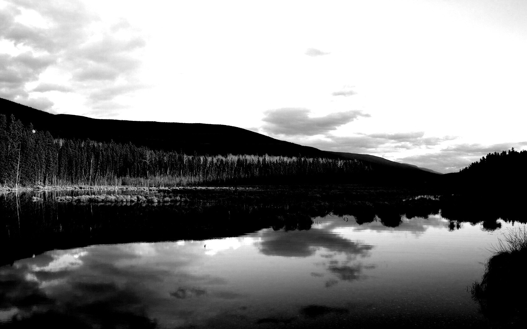 Осеннее озеро обои