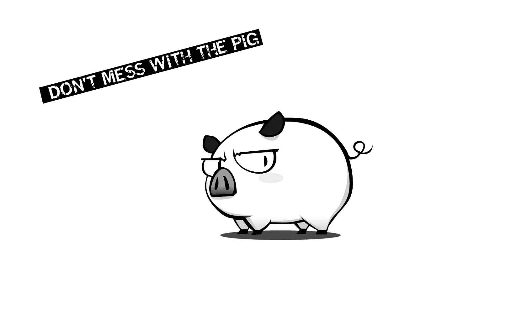 Не путайся со свиньей обои