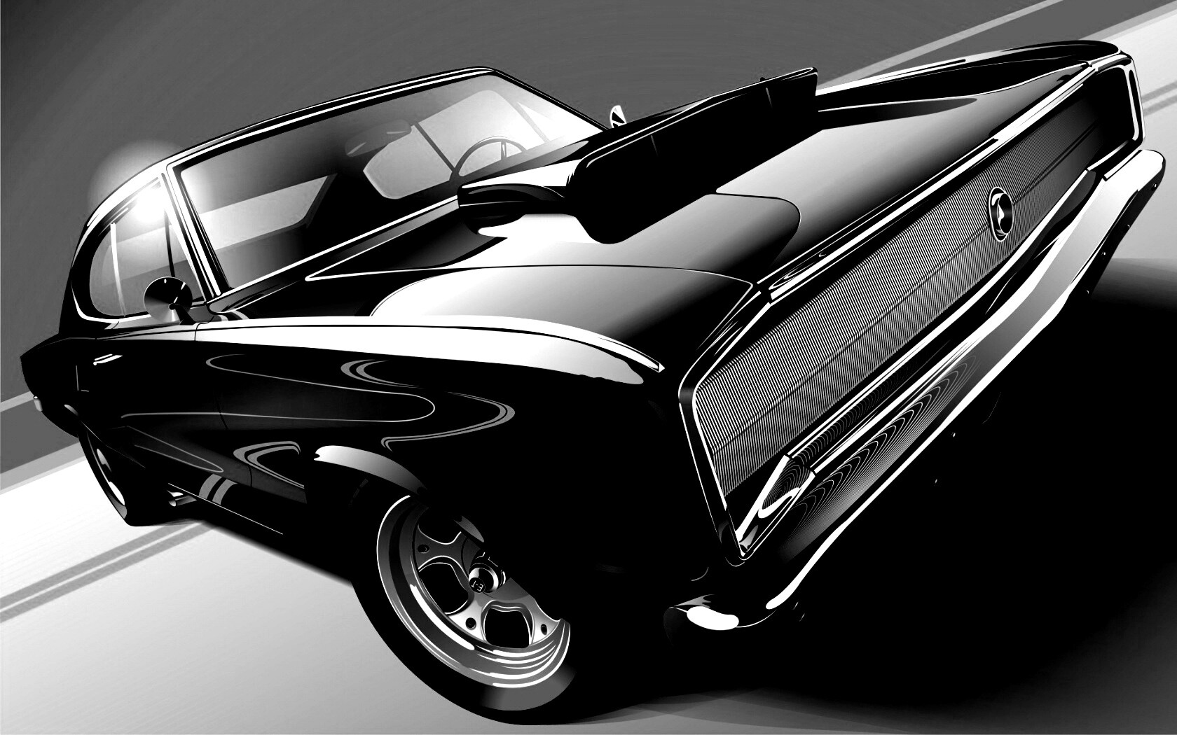 Векторный мускулкар обои