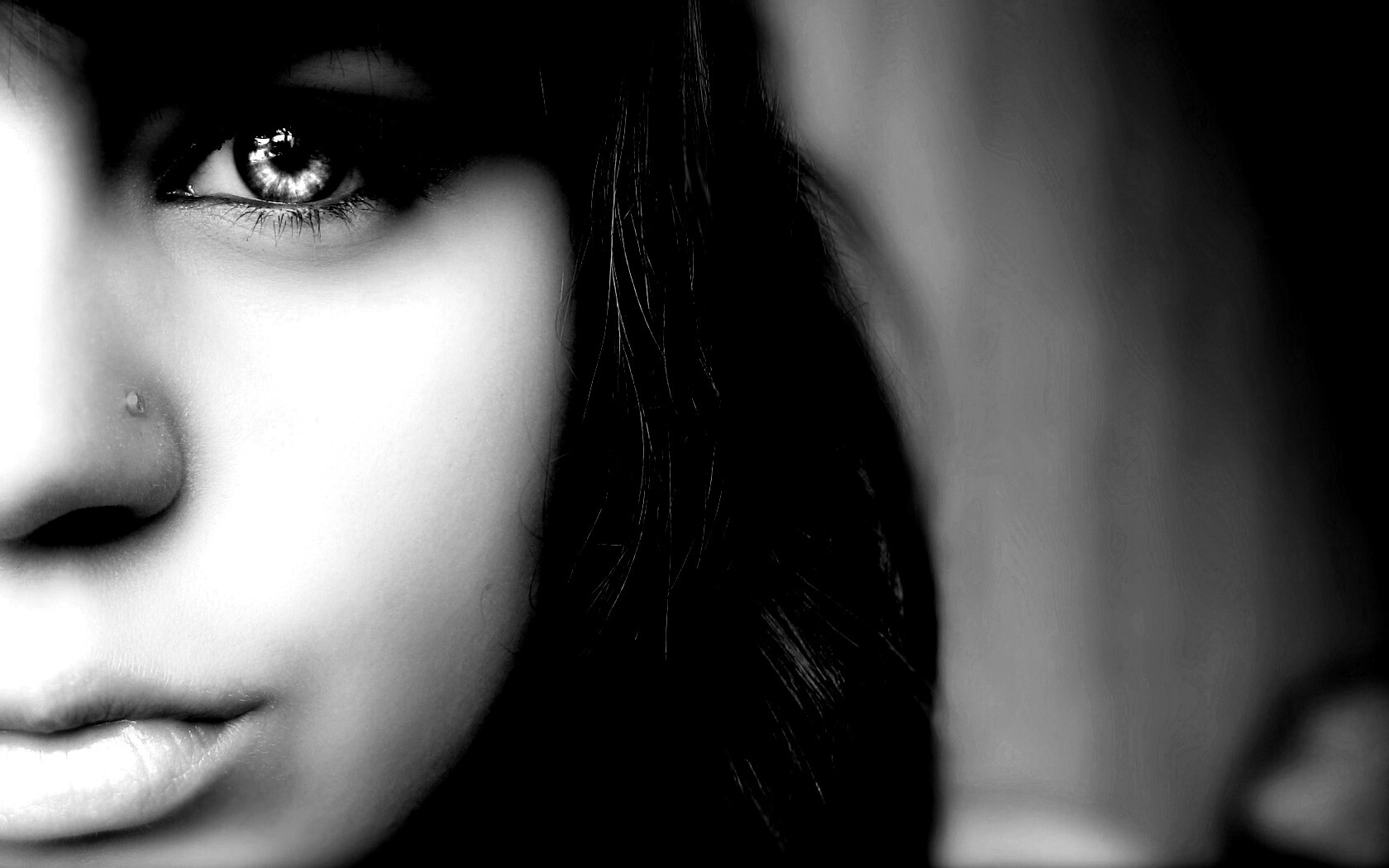 Лицо крупным планом обои