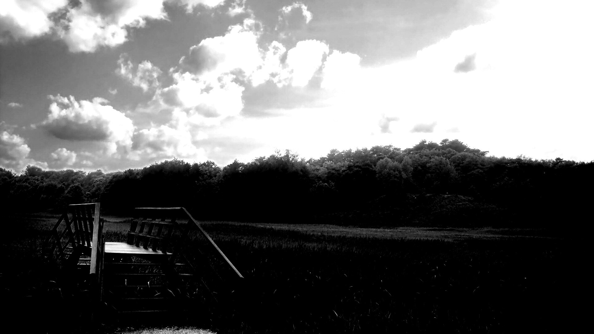 Мостик обои