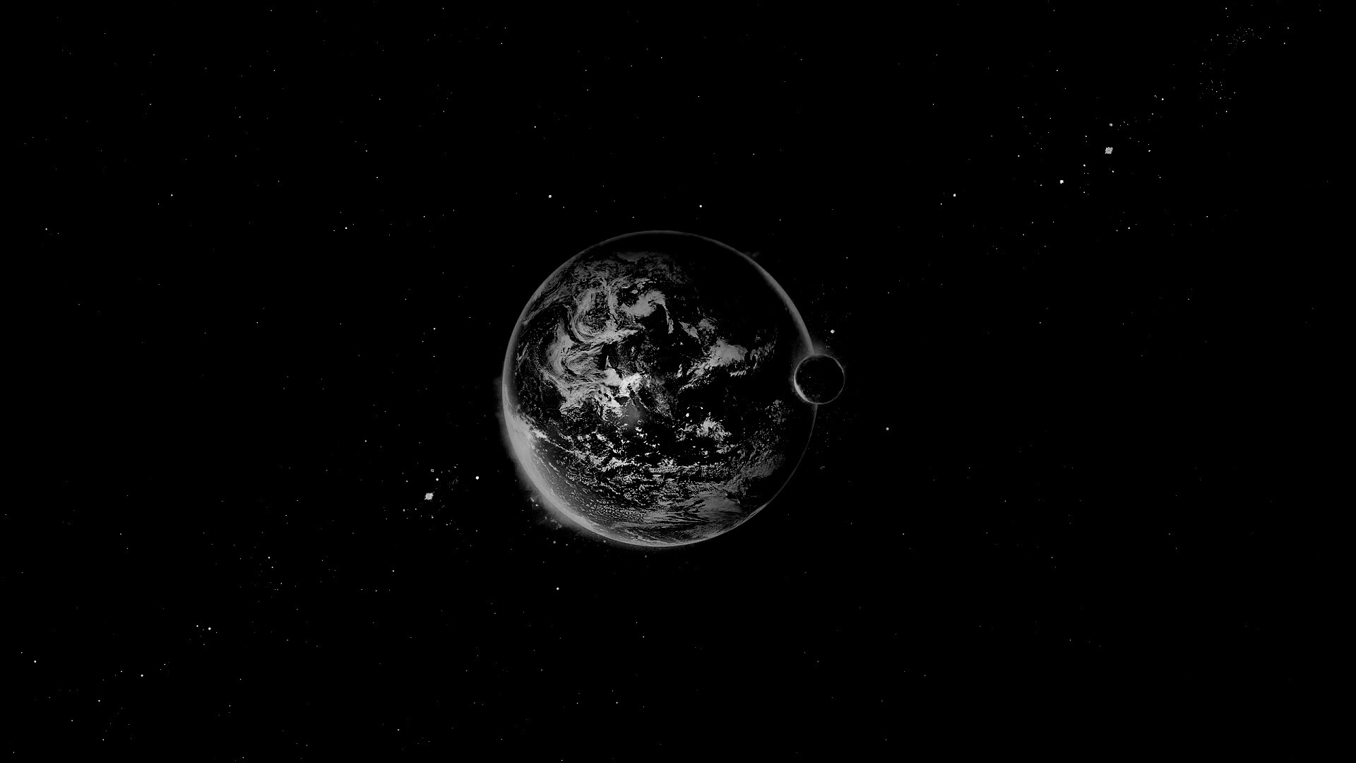 Земля в радужном ореоле обои