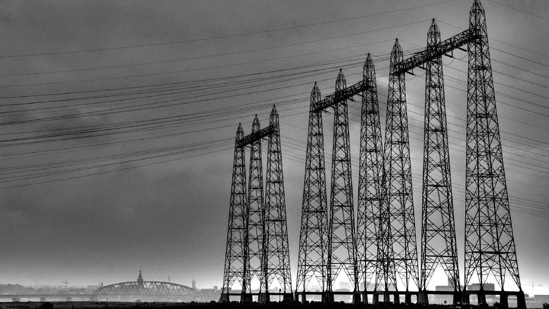 Линии электропередачи обои