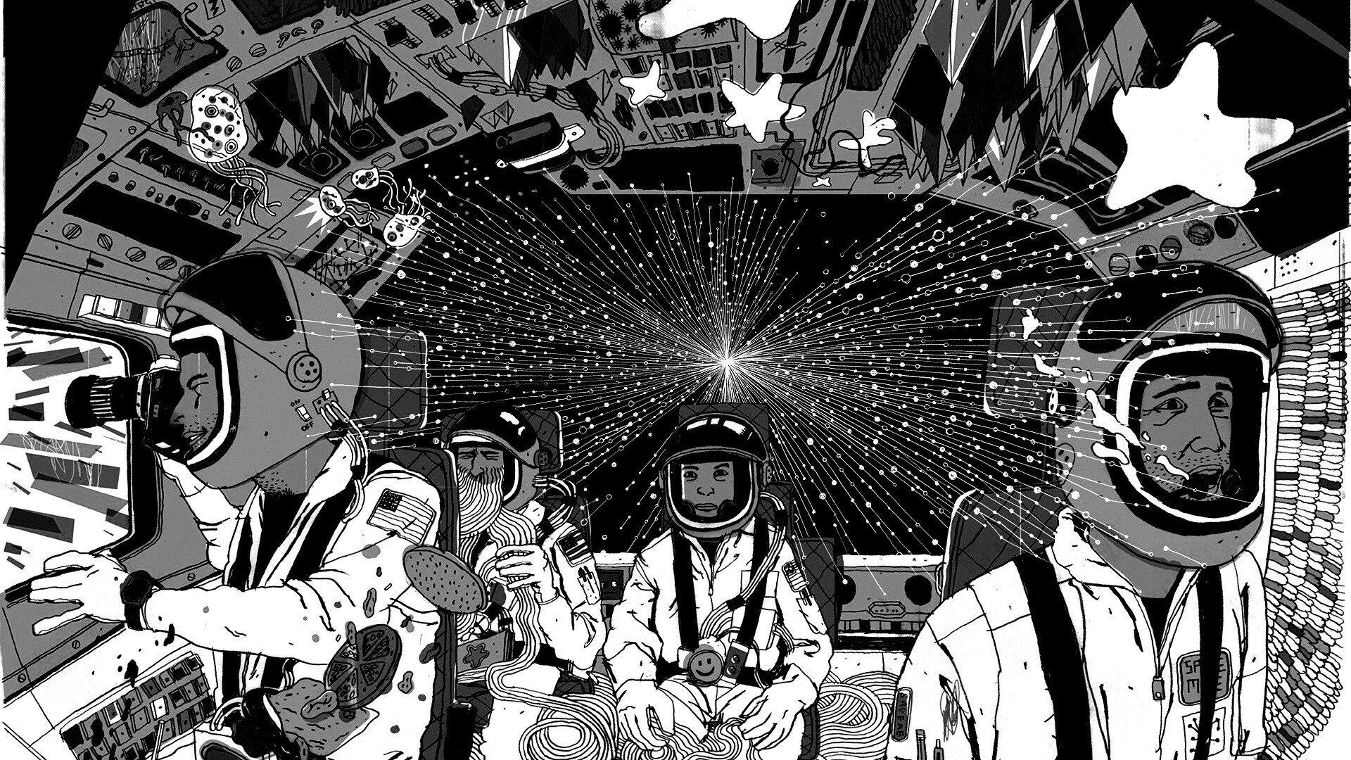 Упоротые космонавты обои