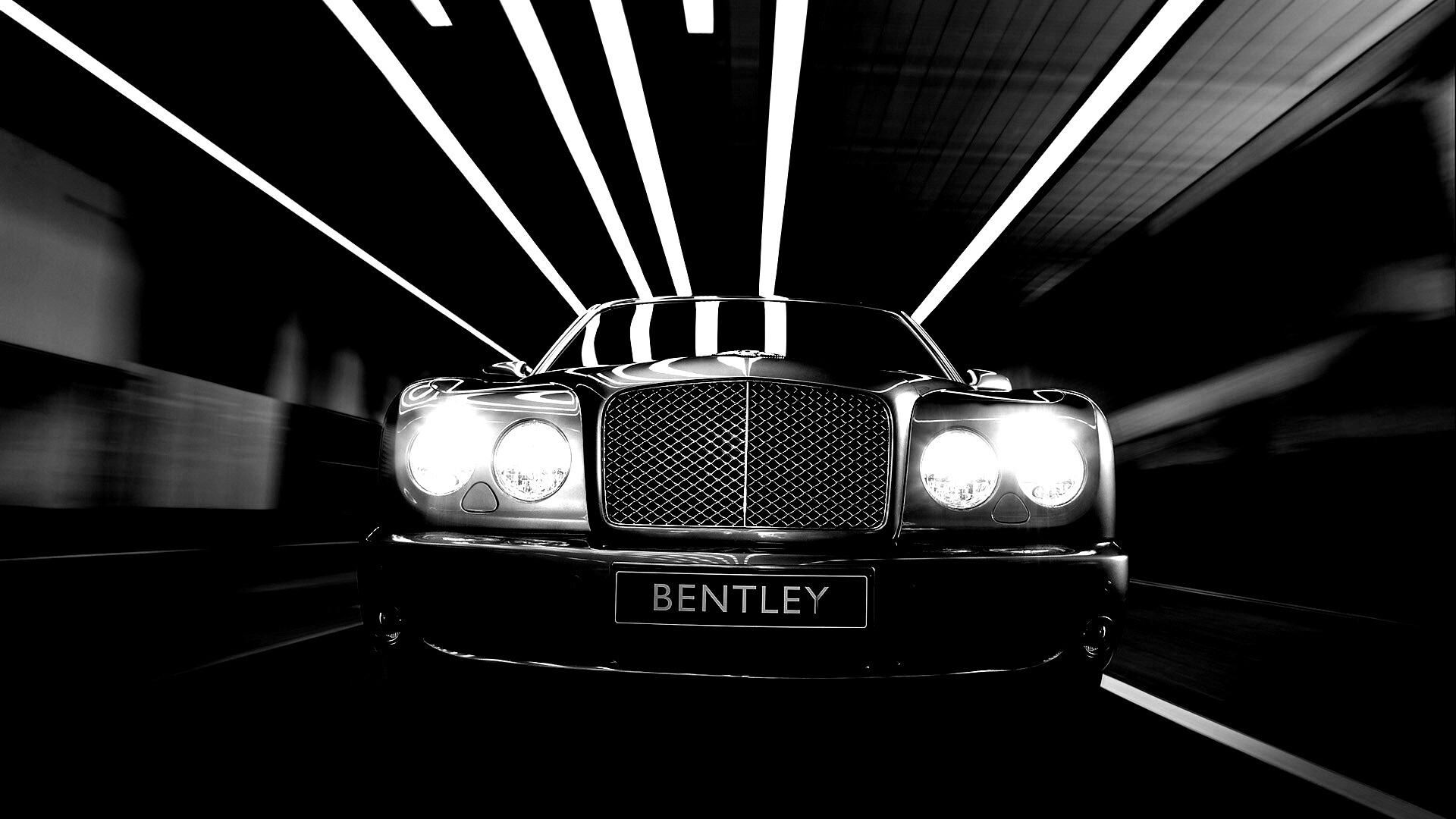 Бентли в тоннеле обои